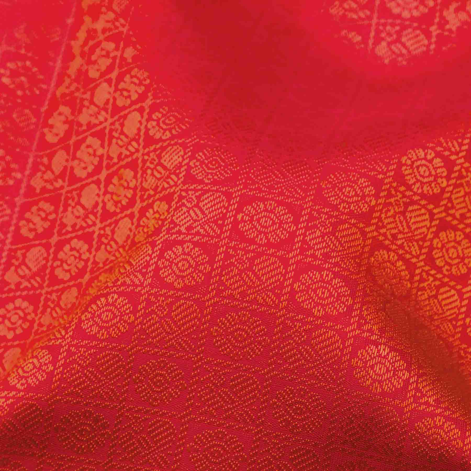 Kanakavalli Kanjivaram Silk Sari 25-595-HS001-07349 - Fabric View