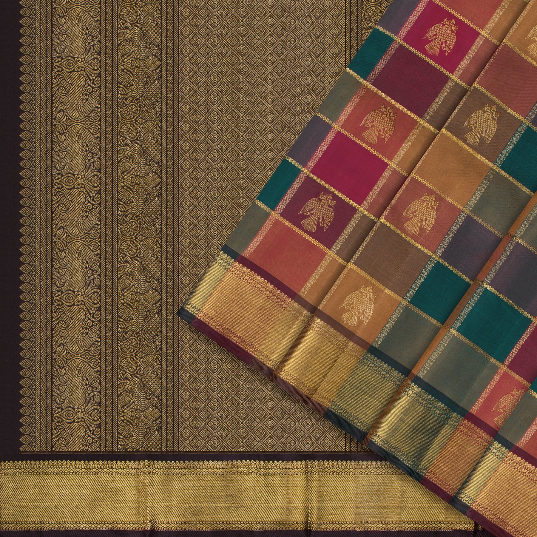 Kanakavalli Kanjivaram Silk Sari 25-595-HS001-08301 - Cover View