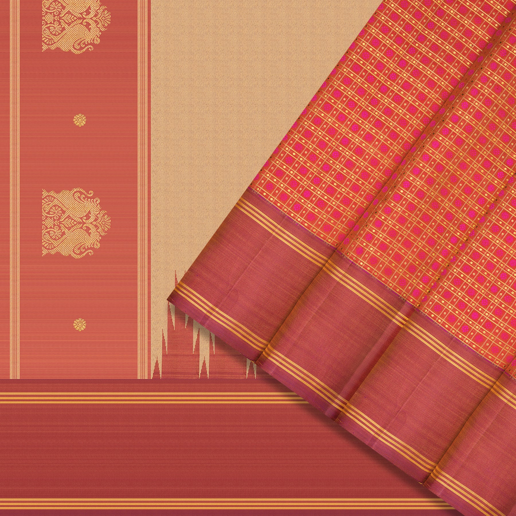Kanakavalli Kanjivaram Silk Sari 25-595-HS001-09499 - Cover View