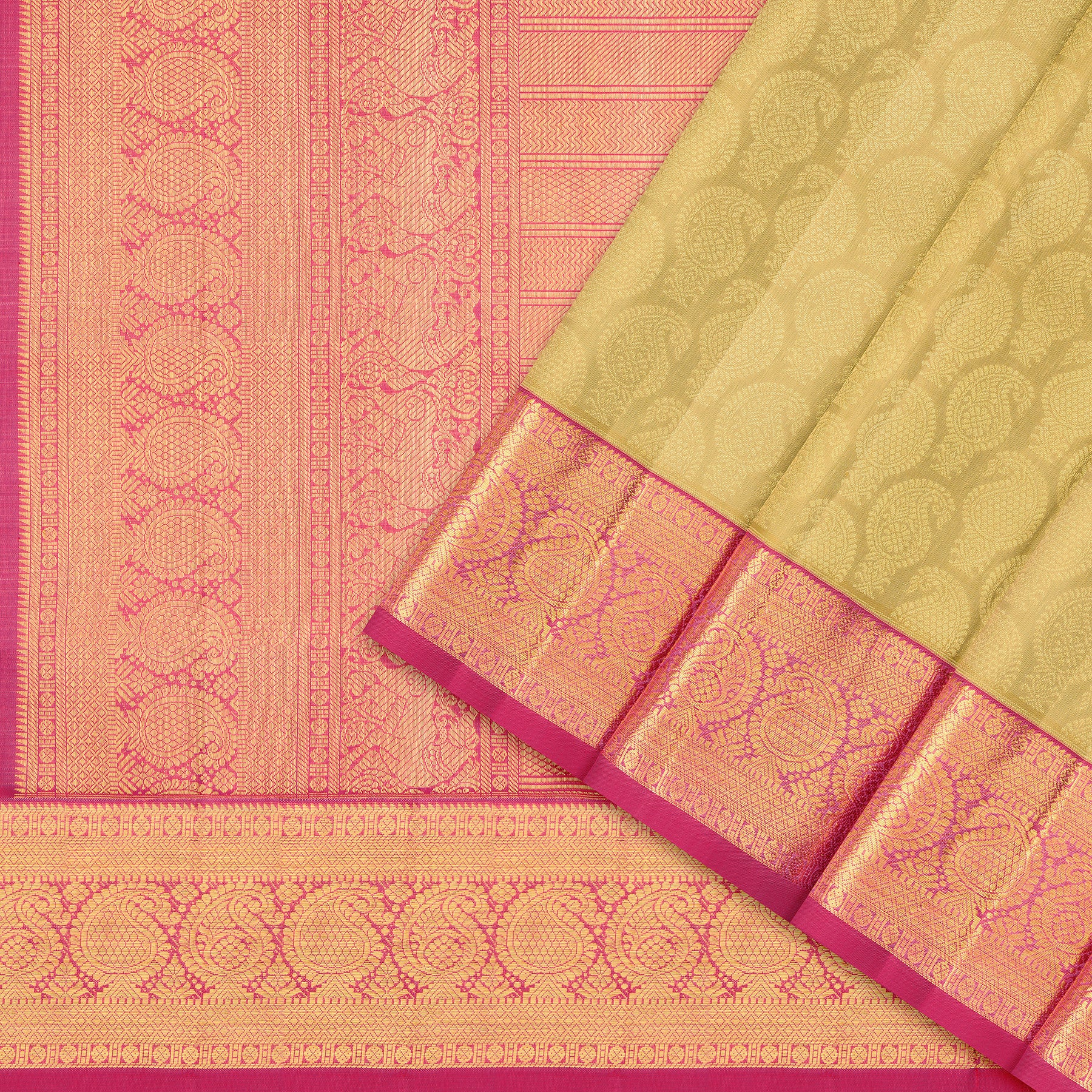 Kanakavalli Kanjivaram Silk Sari 25-595-HS001-09512 - Cover View