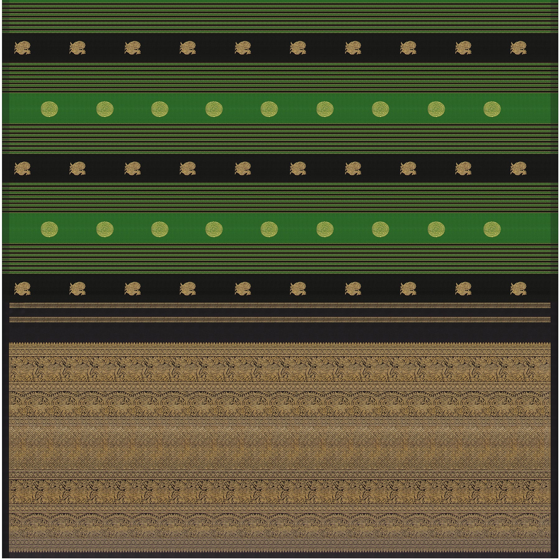 Kanakavalli Kanjivaram Silk Sari 25-595-HS001-09870 - Full View