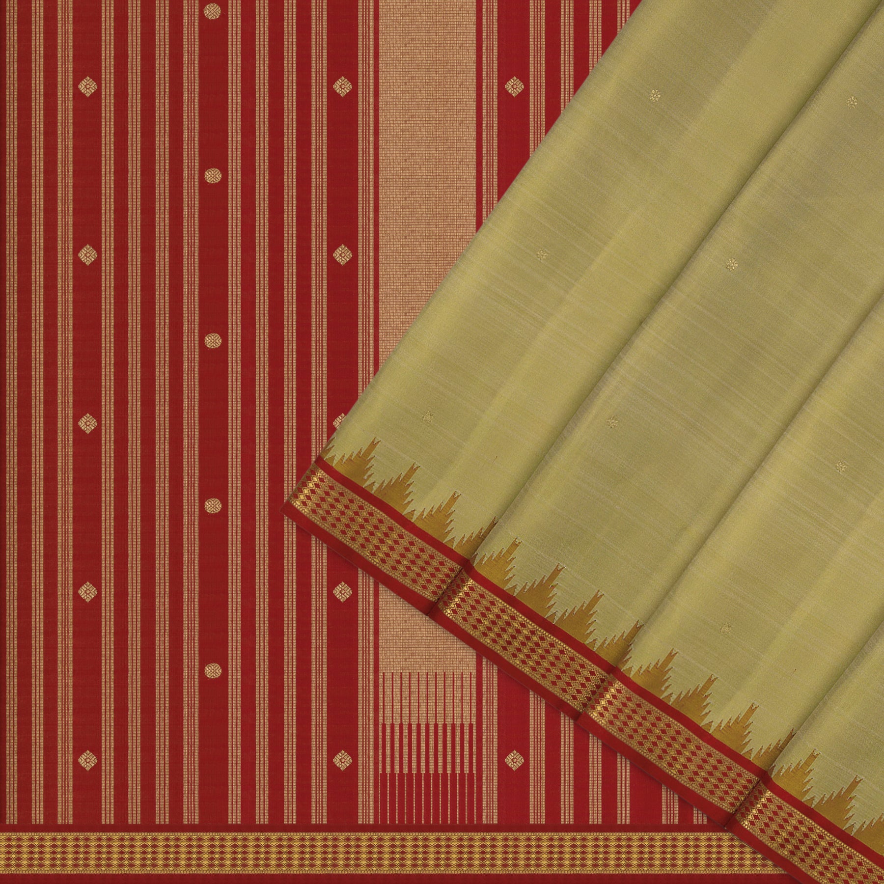 Kanakavalli Kanjivaram Silk Sari 25-595-HS001-09889 - Cover View