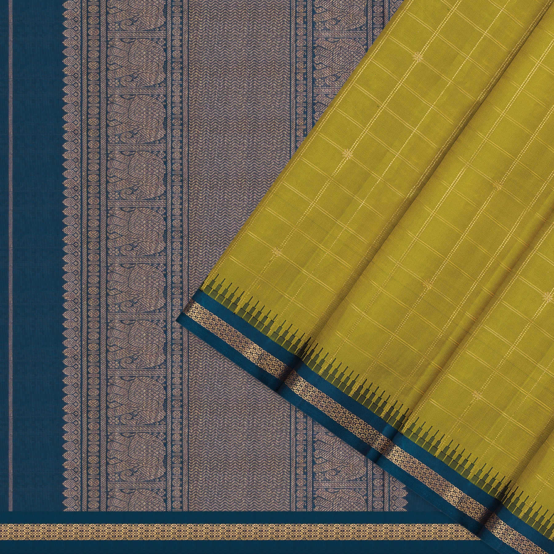 Kanakavalli Kanjivaram Silk Sari 25-595-HS001-09896 - Cover View