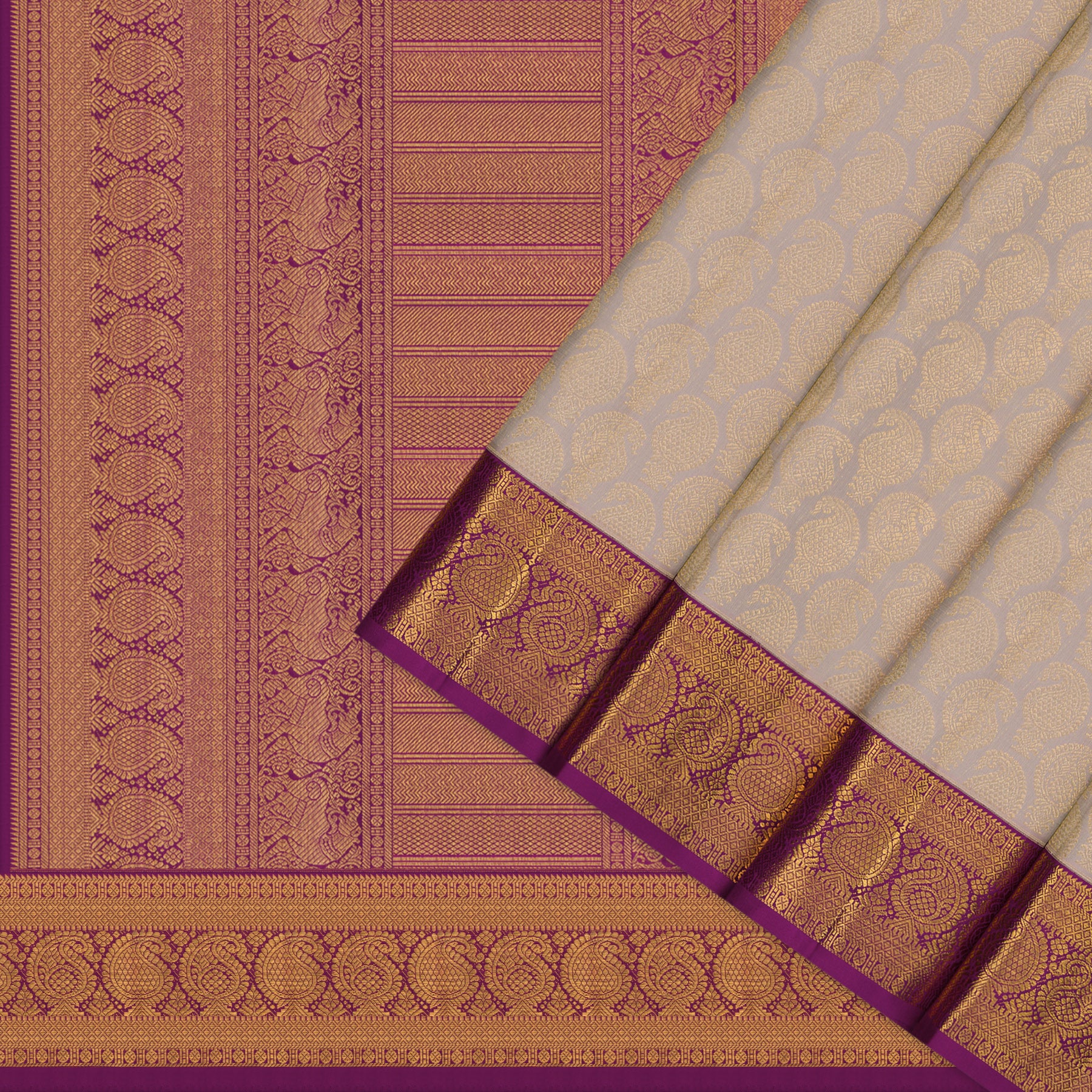 Kanakavalli Kanjivaram Silk Sari 25-595-HS001-09918 - Cover View