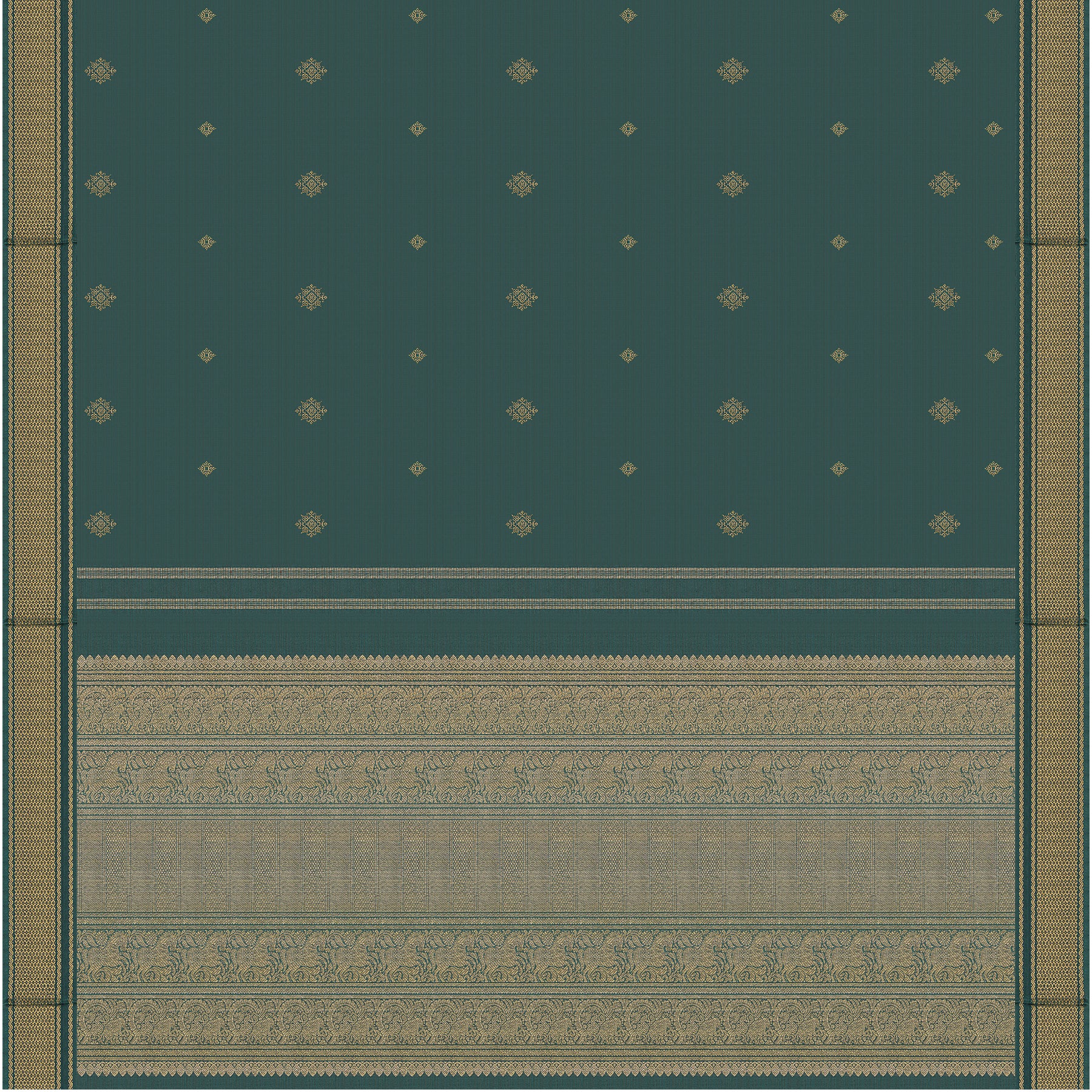 Kanakavalli Kanjivaram Silk Sari 25-595-HS001-10370 - Full View