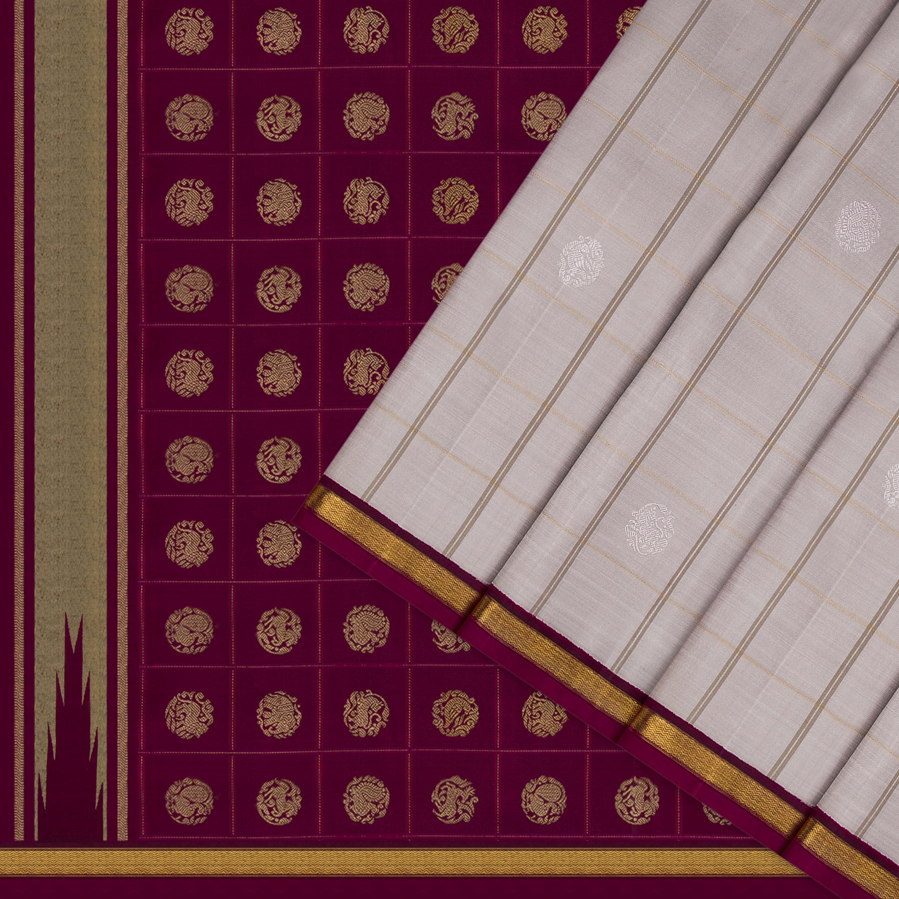 Kanakavalli Kanjivaram Silk Sari 25-595-HS001-10378 - Cover View