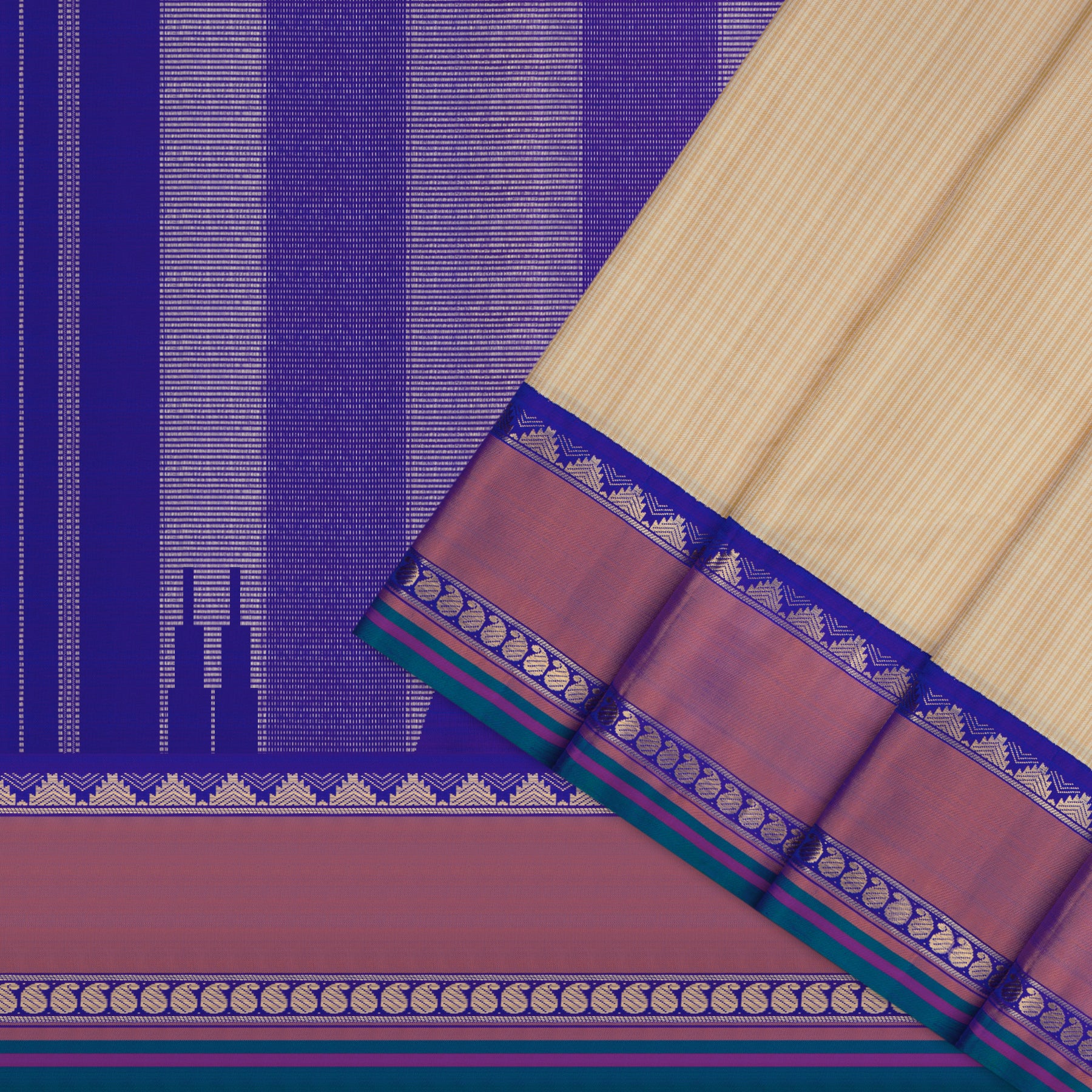 Kanakavalli Kanjivaram Silk Sari 25-595-HS001-10576 - Cover View