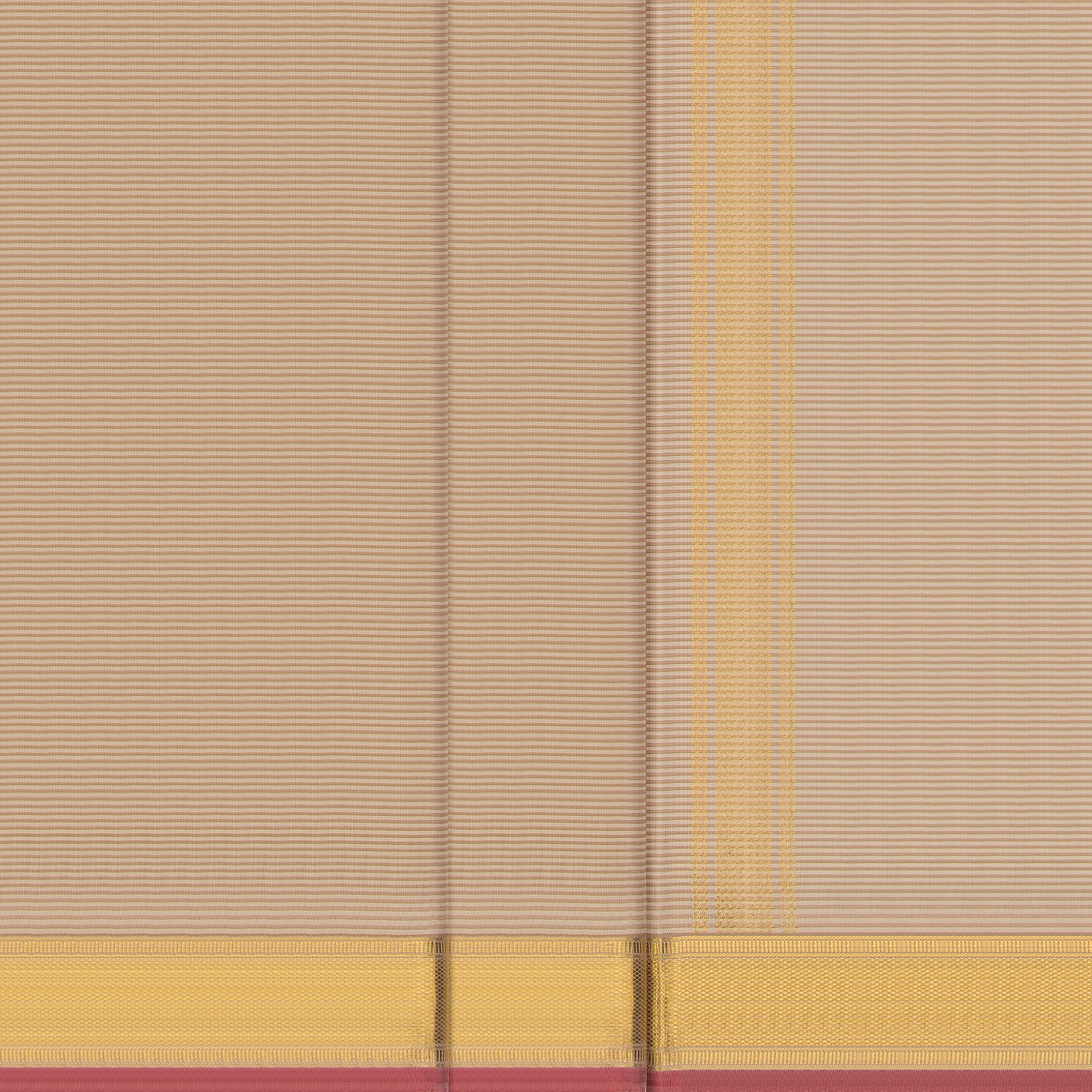 Kanakavalli Kanjivaram Silk Angavastram CO-ORD 25-599-AF001-09991 - Double Pleated View