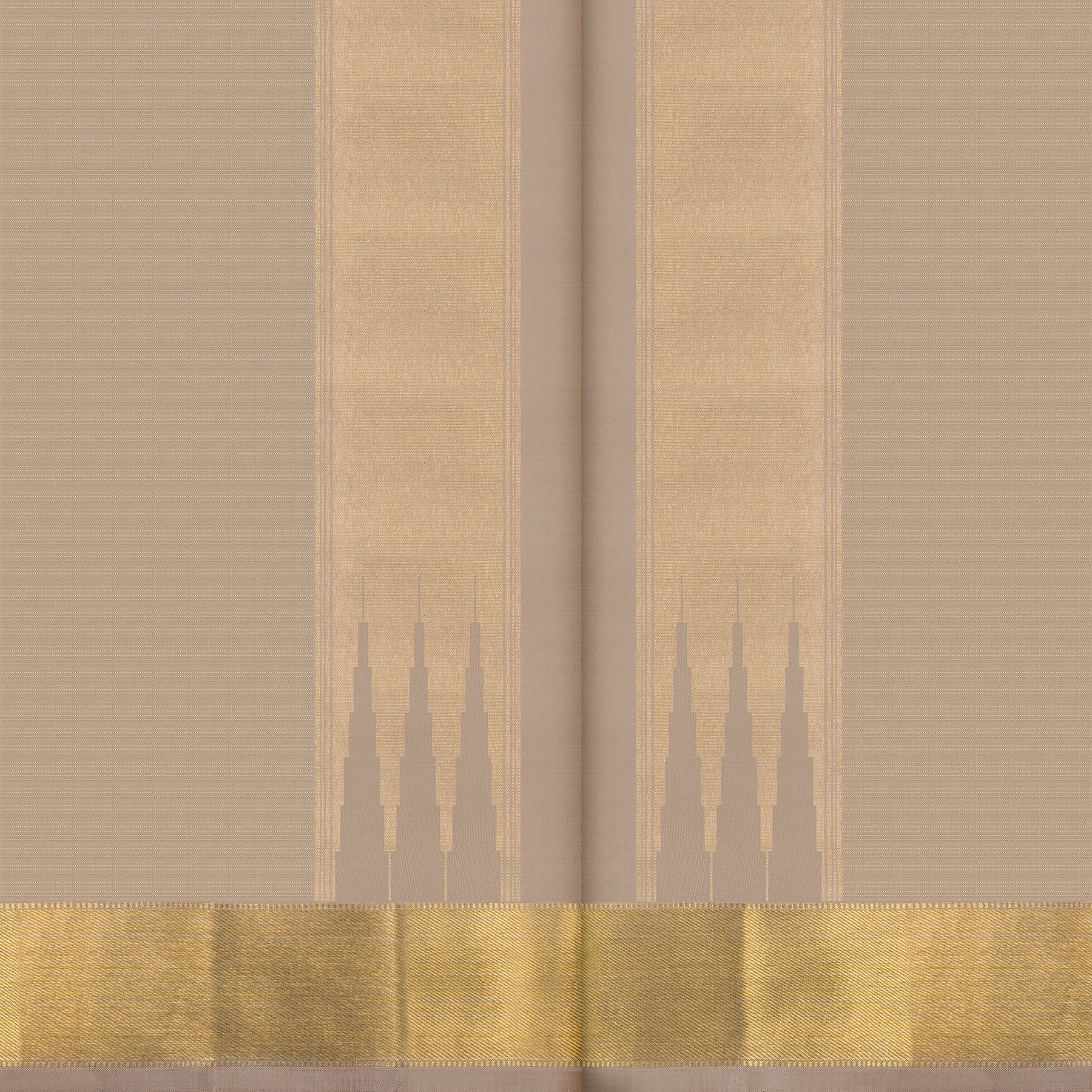 Kanakavalli Kanjivaram Silk Angavastram CO-ORD 25-599-AF001-10267 - Angavastram View