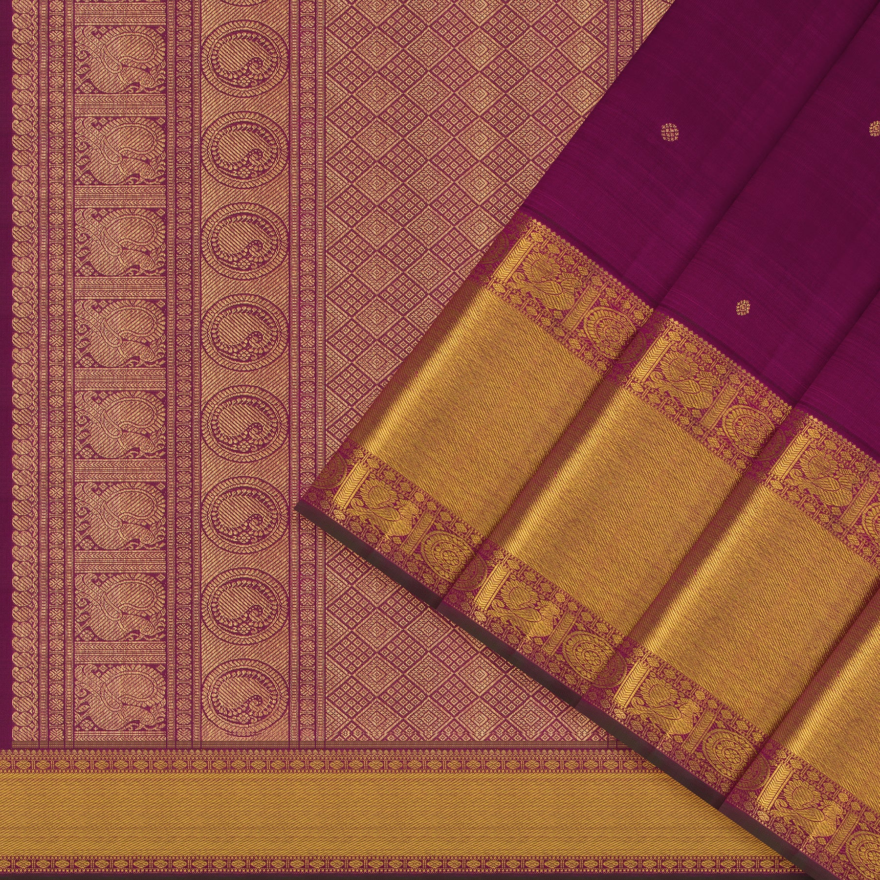 Kanakavalli Kanjivaram Silk Sari 25-599-HS001-00372 - Cover View