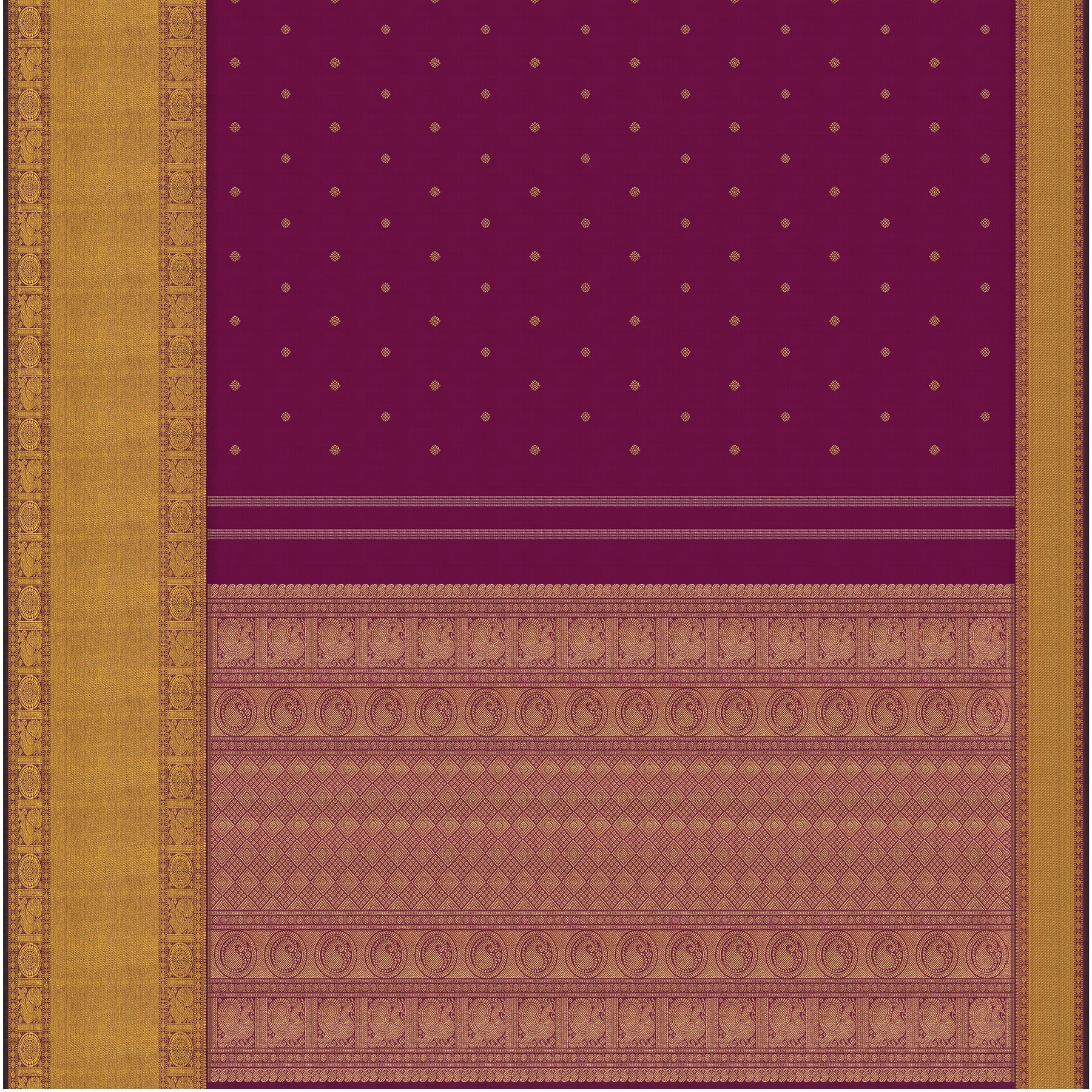 Kanakavalli Kanjivaram Silk Sari 25-599-HS001-00372 - Full View