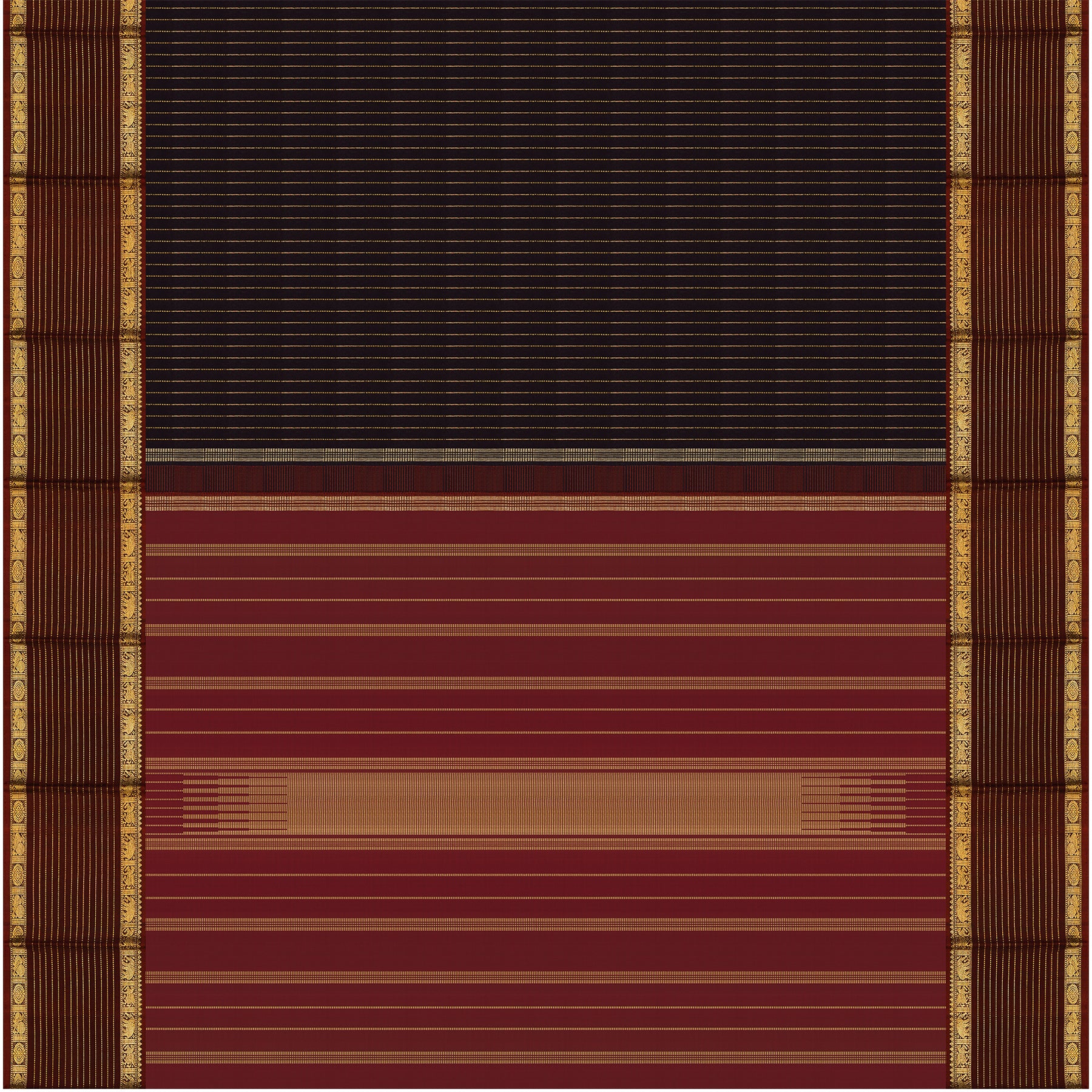 Kanakavalli Kanjivaram Silk Sari 25-599-HS001-00383 - Full View