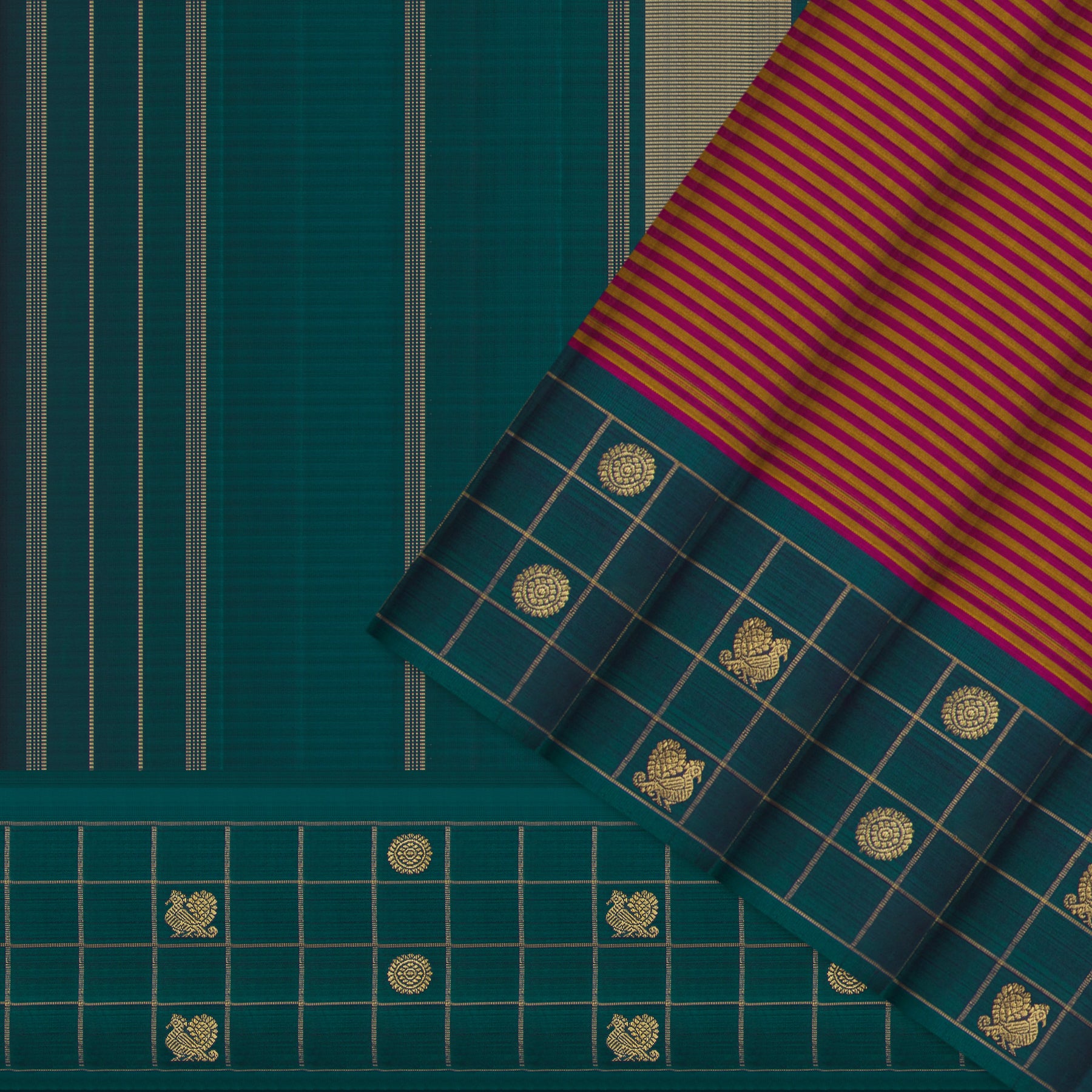 Kanakavalli Kanjivaram Silk Sari 25-599-HS001-01072 - Cover View