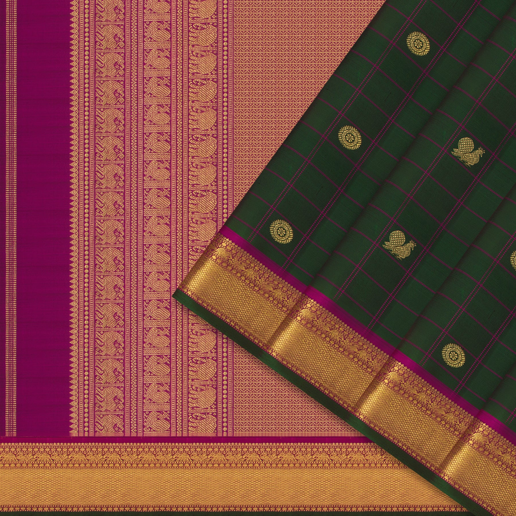 Kanakavalli Kanjivaram Silk Sari 25-599-HS001-01074 - Cover View