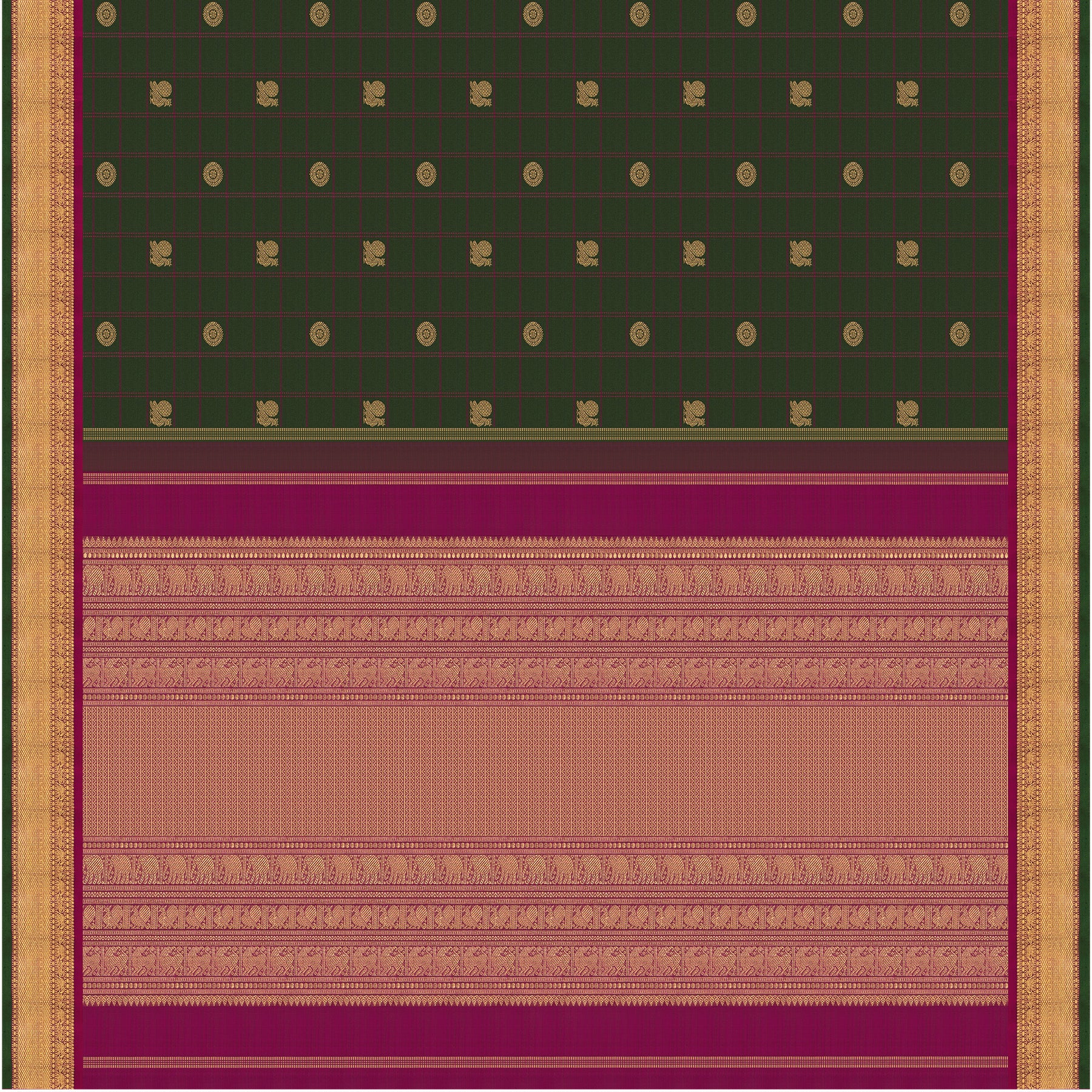 Kanakavalli Kanjivaram Silk Sari 25-599-HS001-01074 - Full View