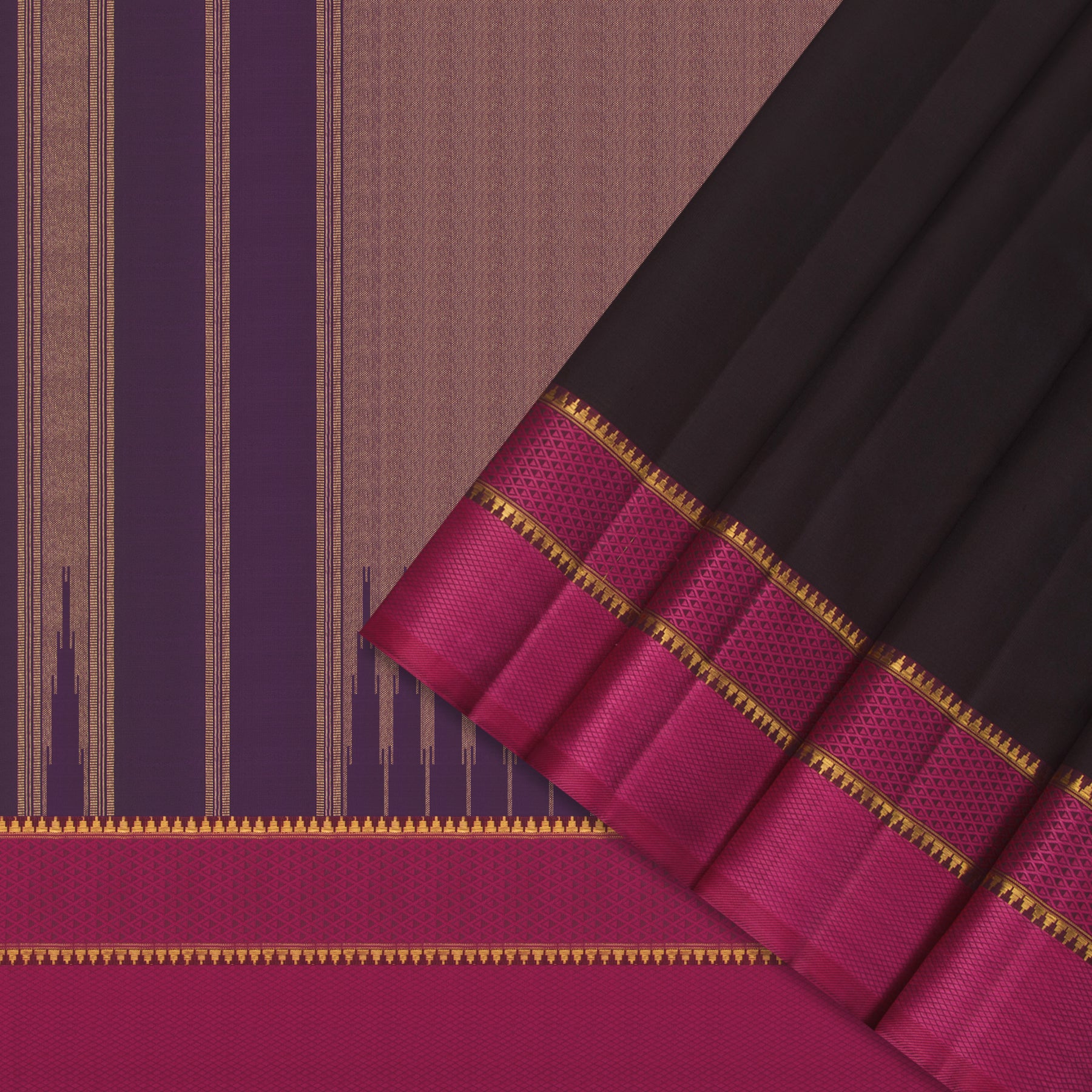 Kanakavalli Kanjivaram Silk Sari 25-599-HS001-01076 - Cover View