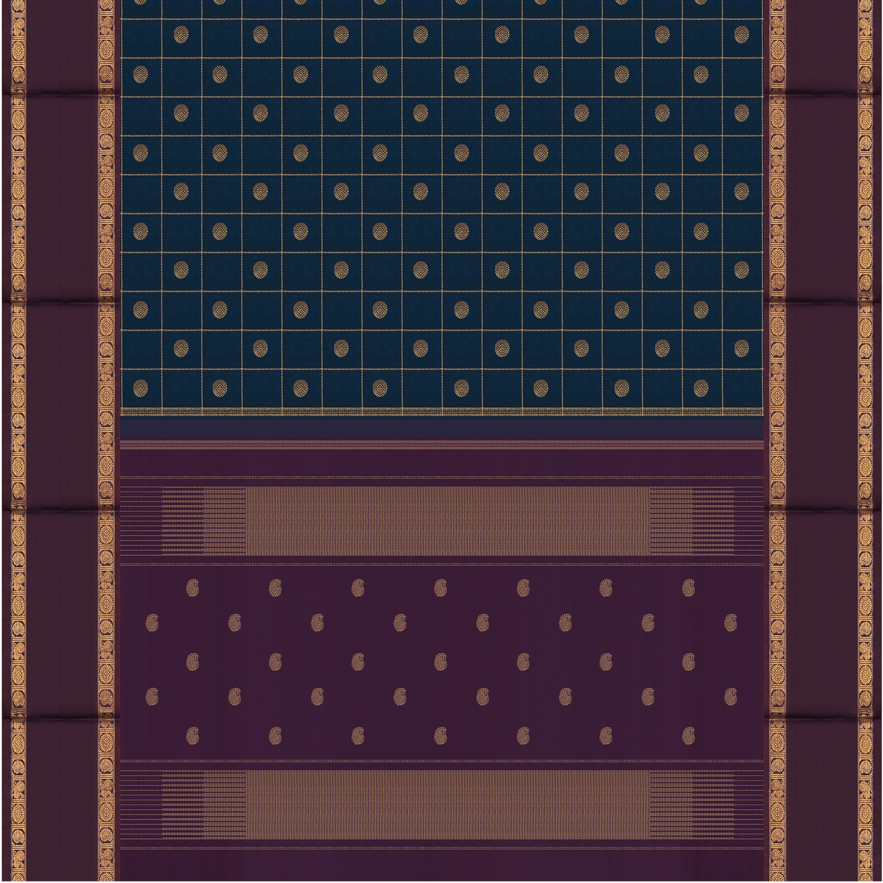 Kanakavalli Kanjivaram Silk Sari 25-599-HS001-01489 - Full View