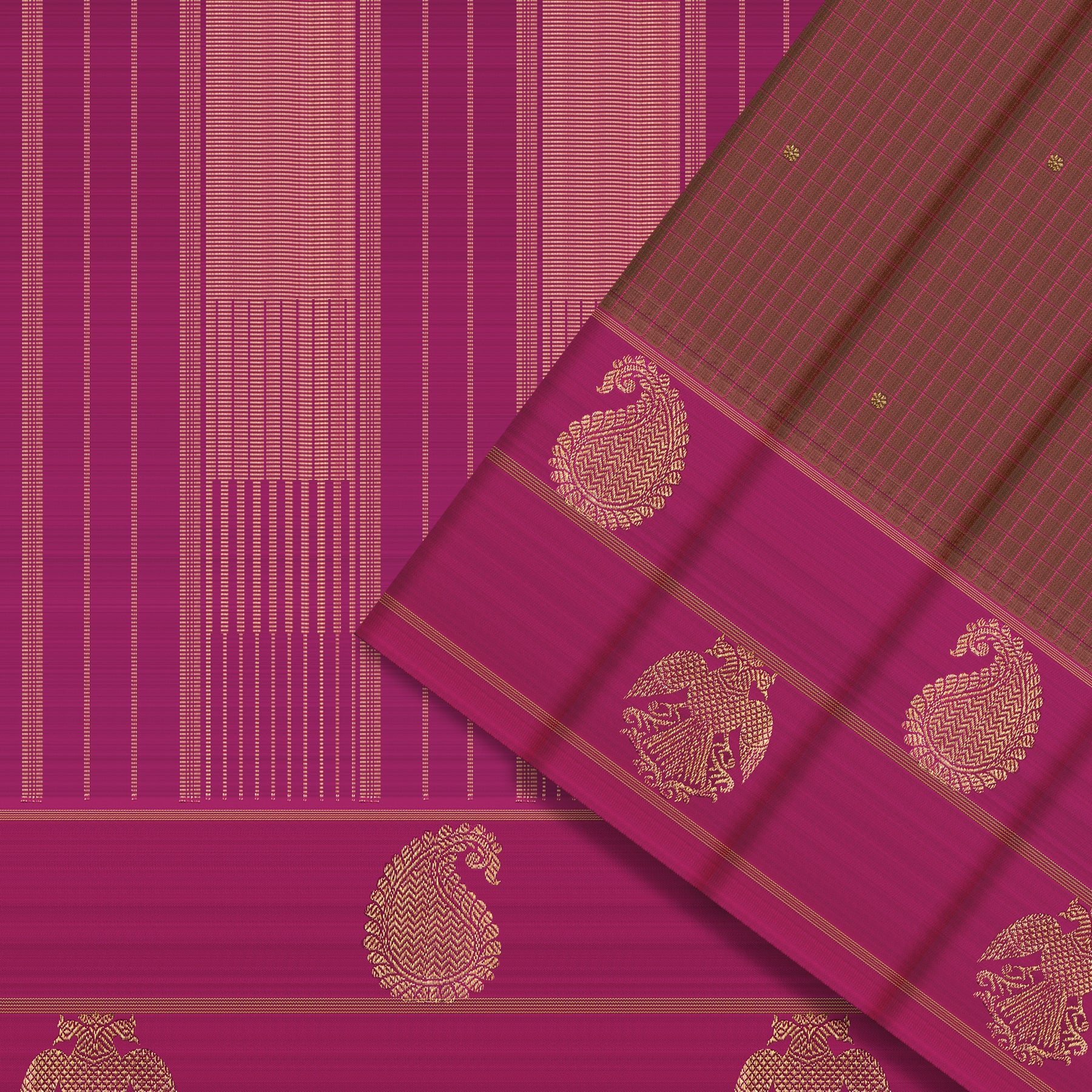 Kanakavalli Kanjivaram Silk Sari 25-599-HS001-01850 - Cover View