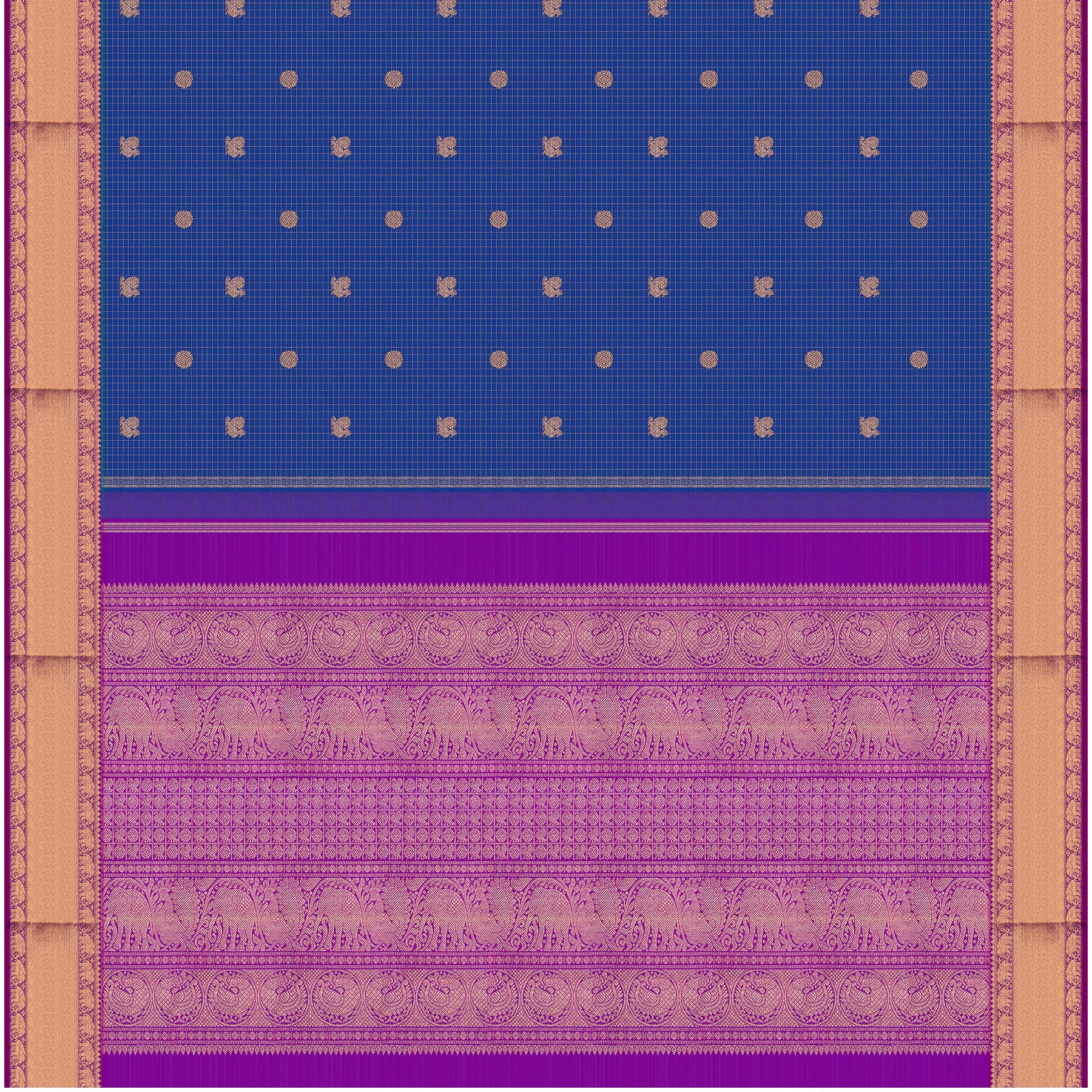 Kanakavalli Kanjivaram Silk Sari 25-599-HS001-01870 - Full View