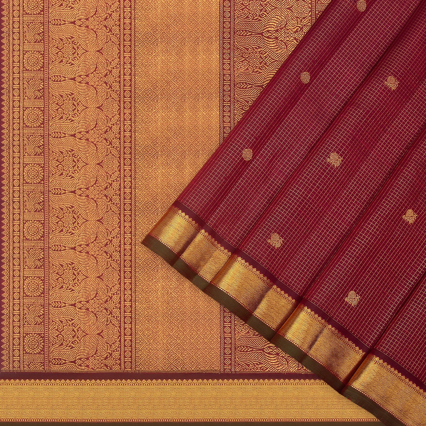 Kanakavalli Kanjivaram Silk Sari 25-599-HS001-03648 - Cover View