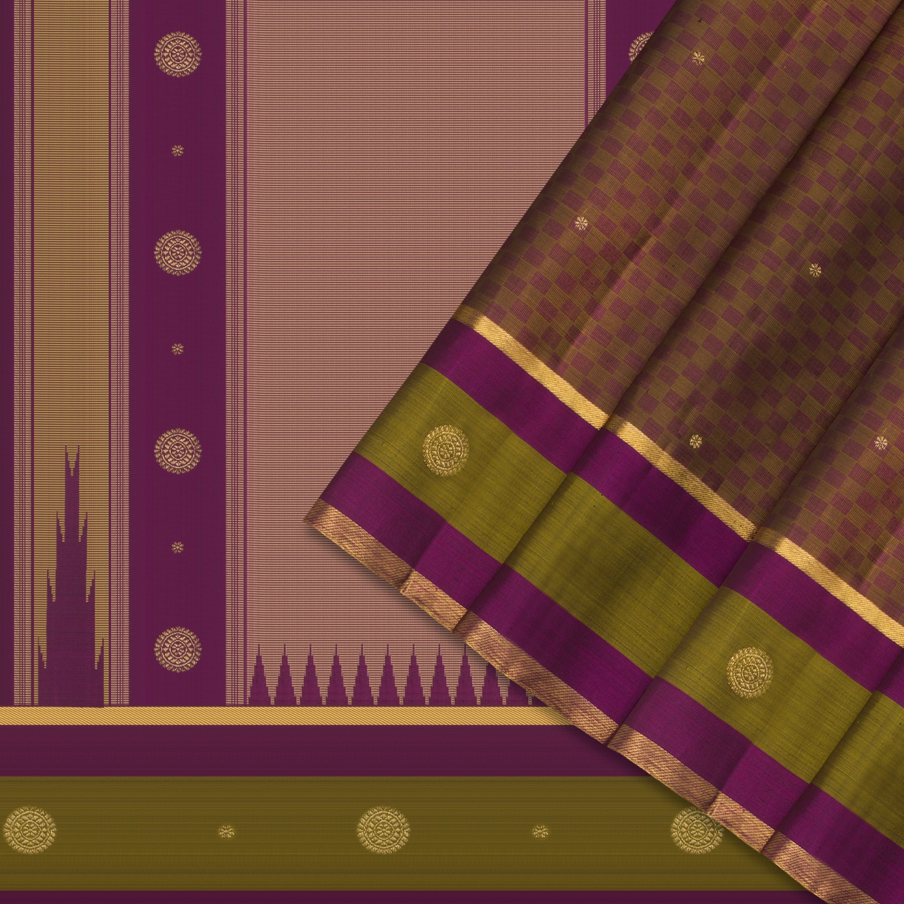 Kanakavalli Kanjivaram Silk Sari 25-599-HS001-03764 - Cover View