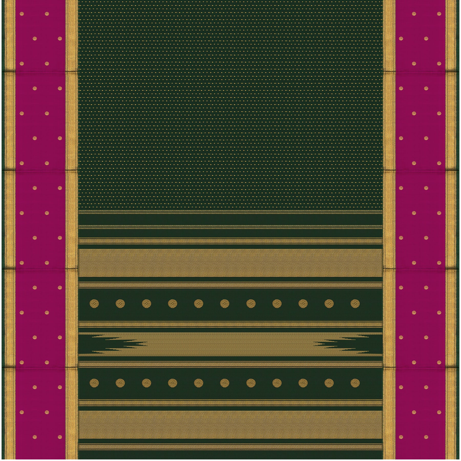 Kanakavalli Kanjivaram Silk Sari 25-599-HS001-03822 - Full View