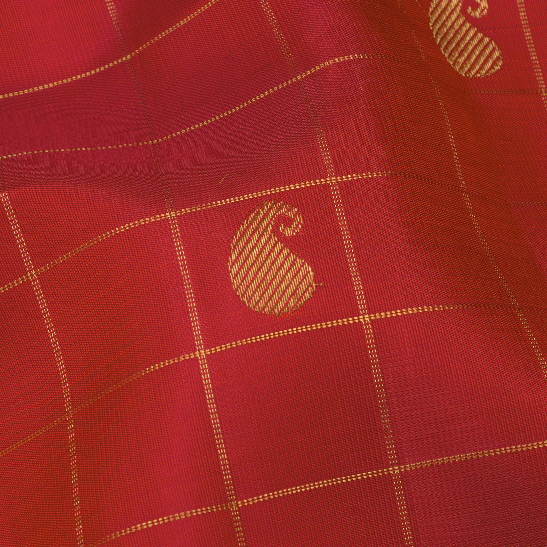 Kanakavalli Kanjivaram Silk Sari 25-599-HS001-04336 - Fabric View