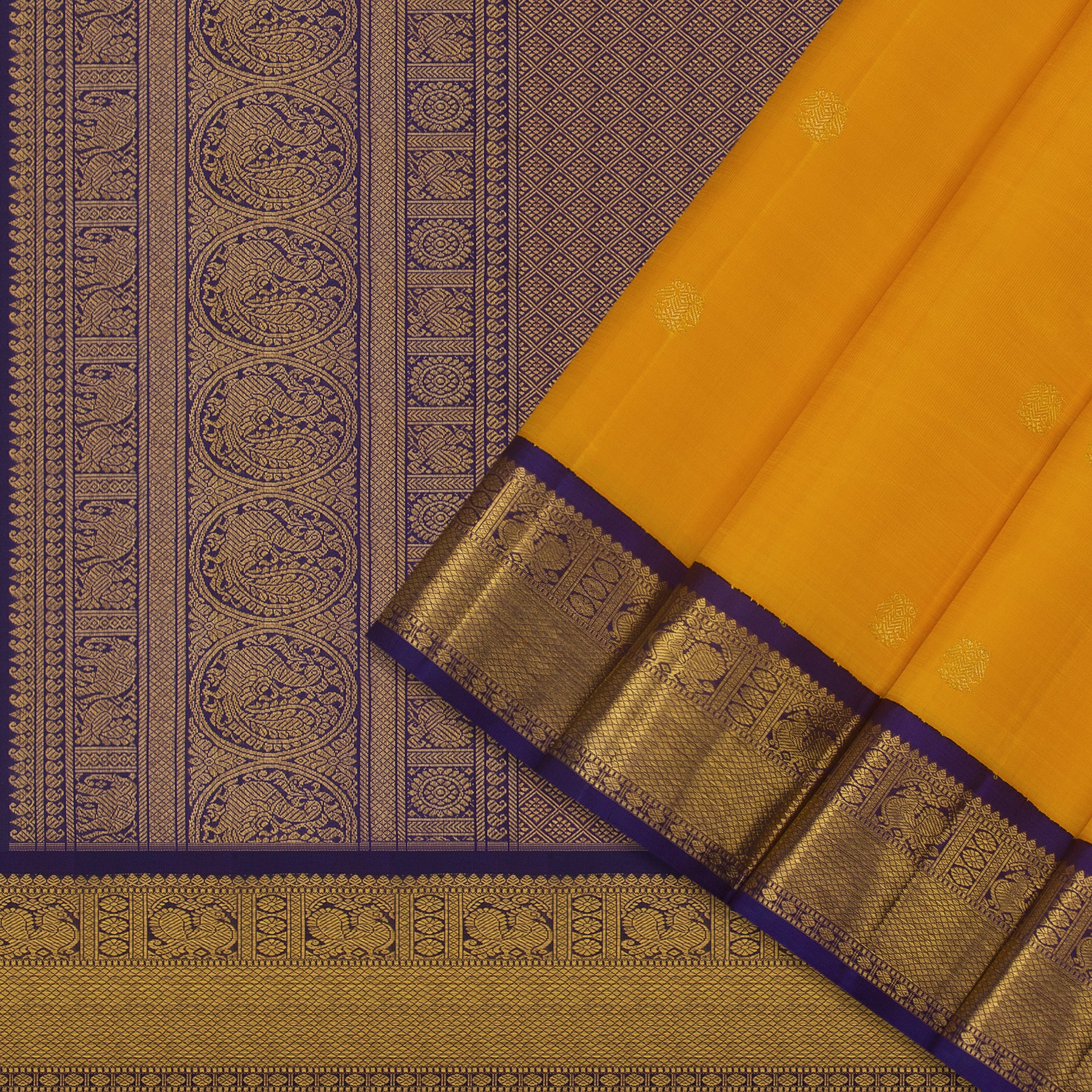 Kanakavalli Kanjivaram Silk Sari 25-599-HS001-04348 - Cover View
