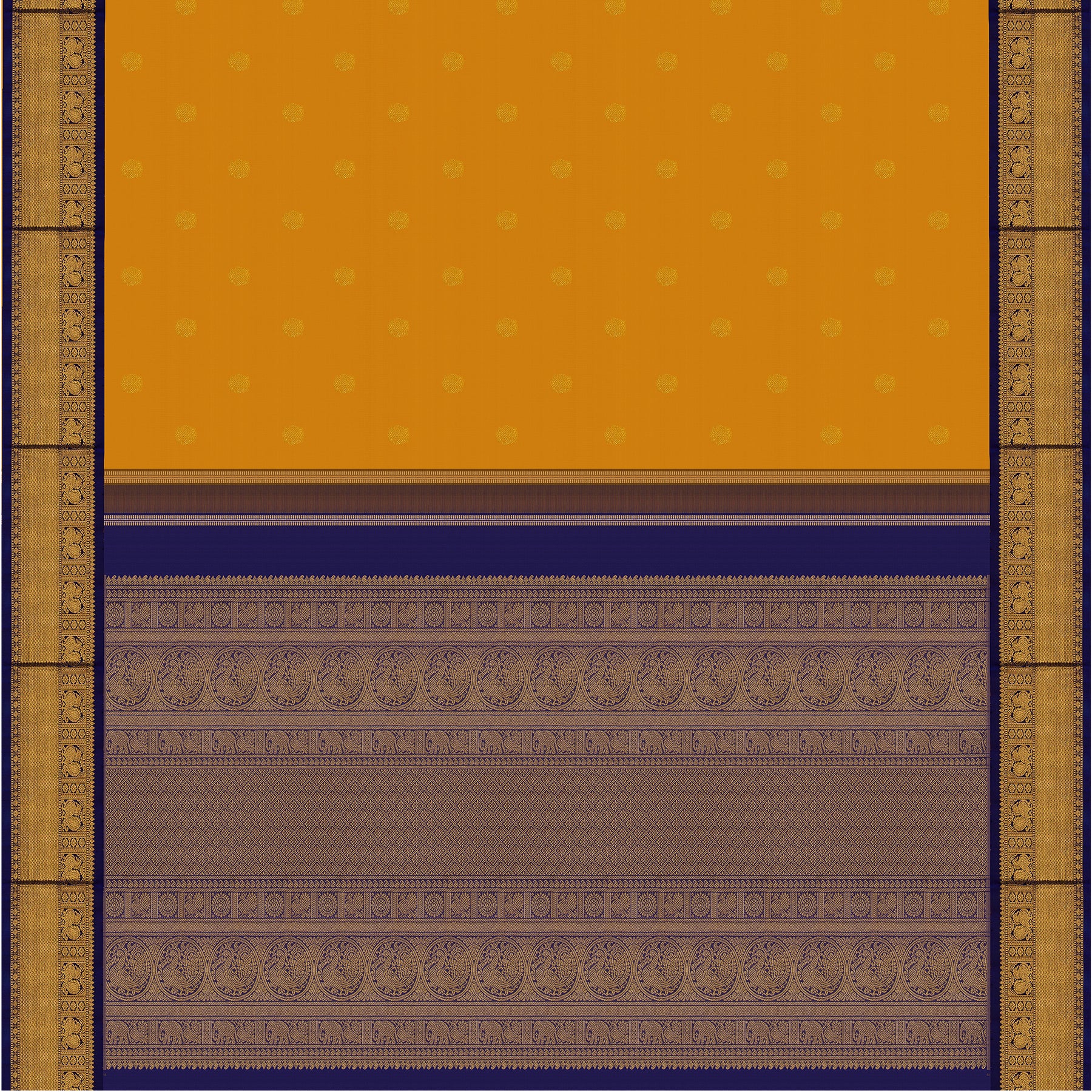 Kanakavalli Kanjivaram Silk Sari 25-599-HS001-04348 - Full View