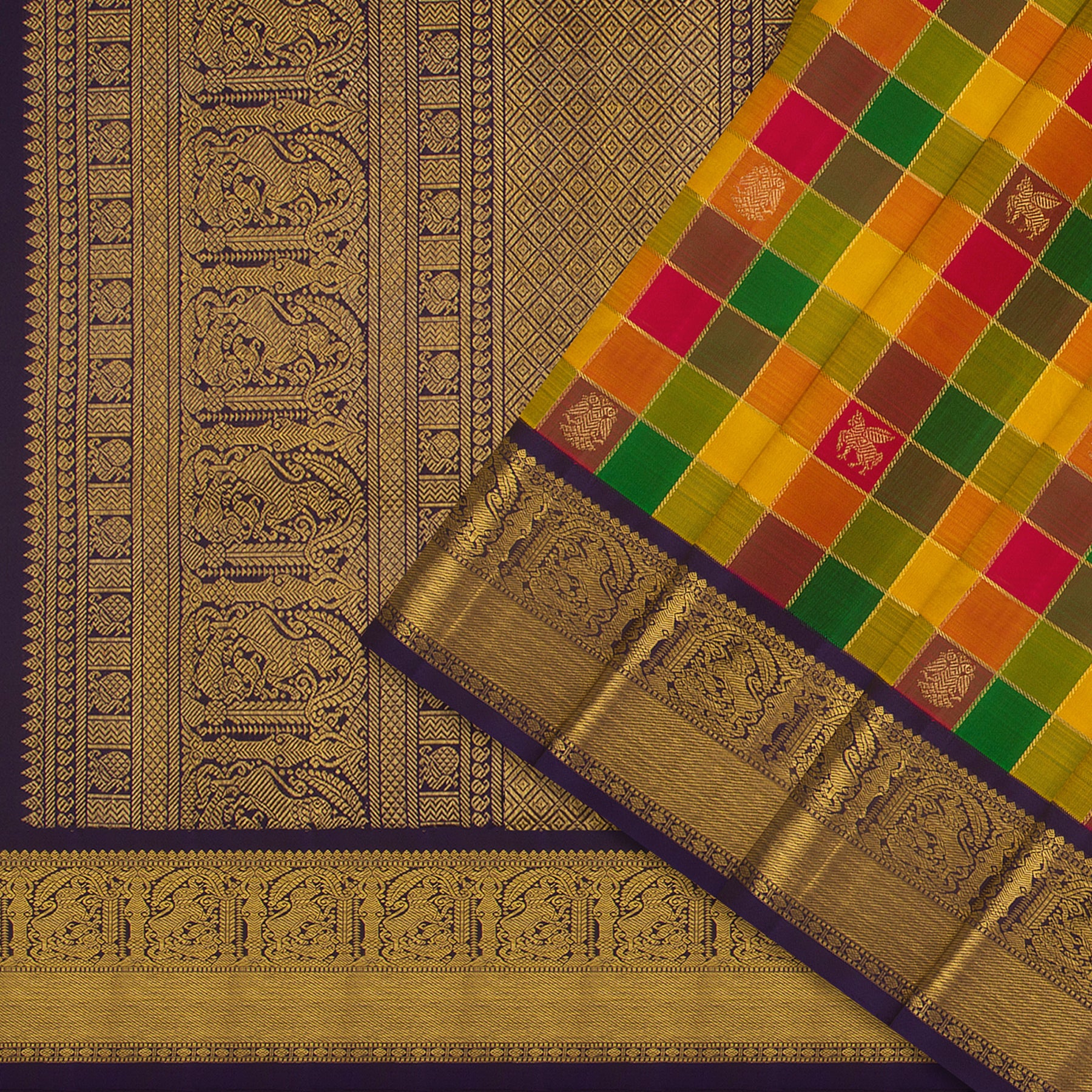 Kanakavalli Kanjivaram Silk Sari 25-599-HS001-04984 - Cover View