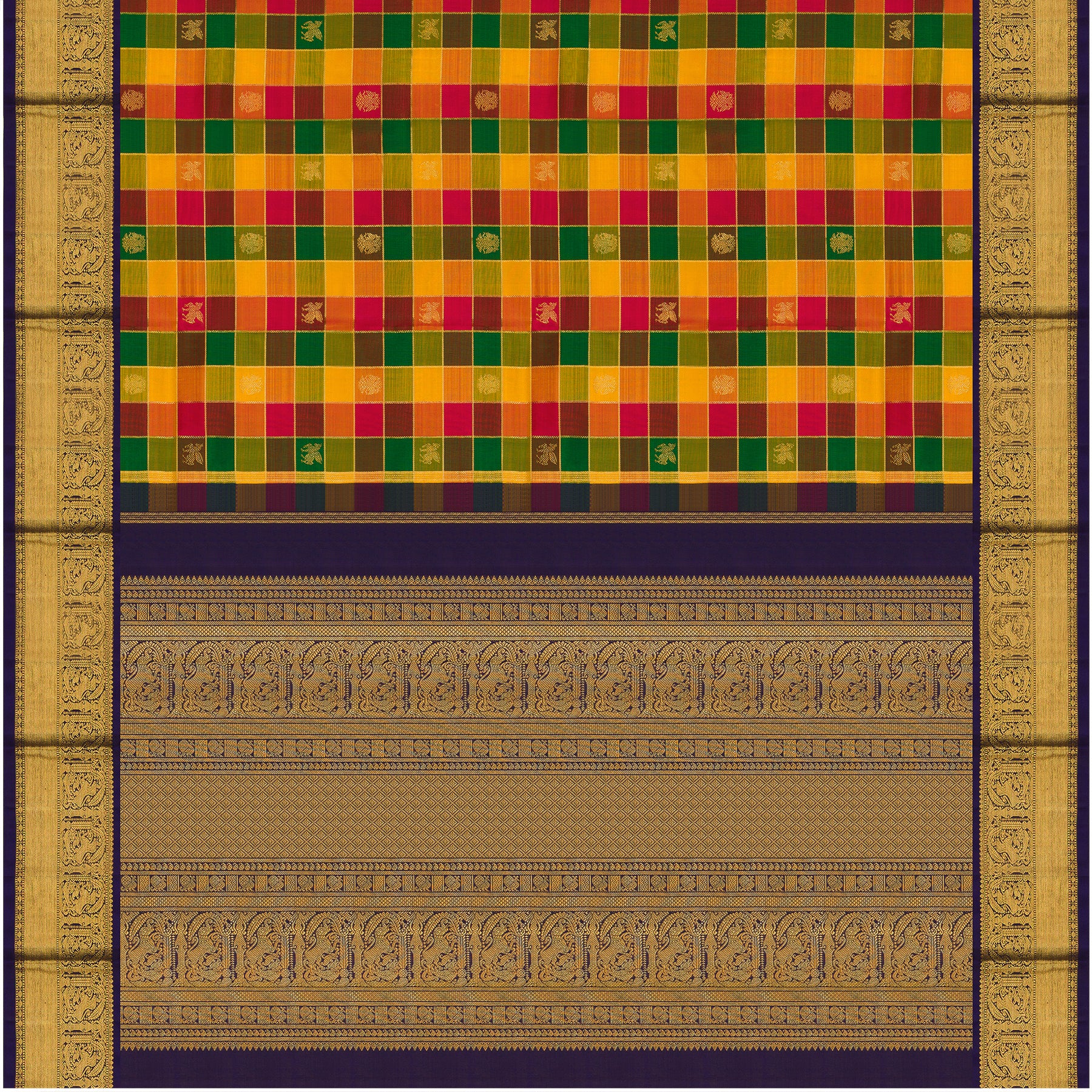 Kanakavalli Kanjivaram Silk Sari 25-599-HS001-04984 - Full View