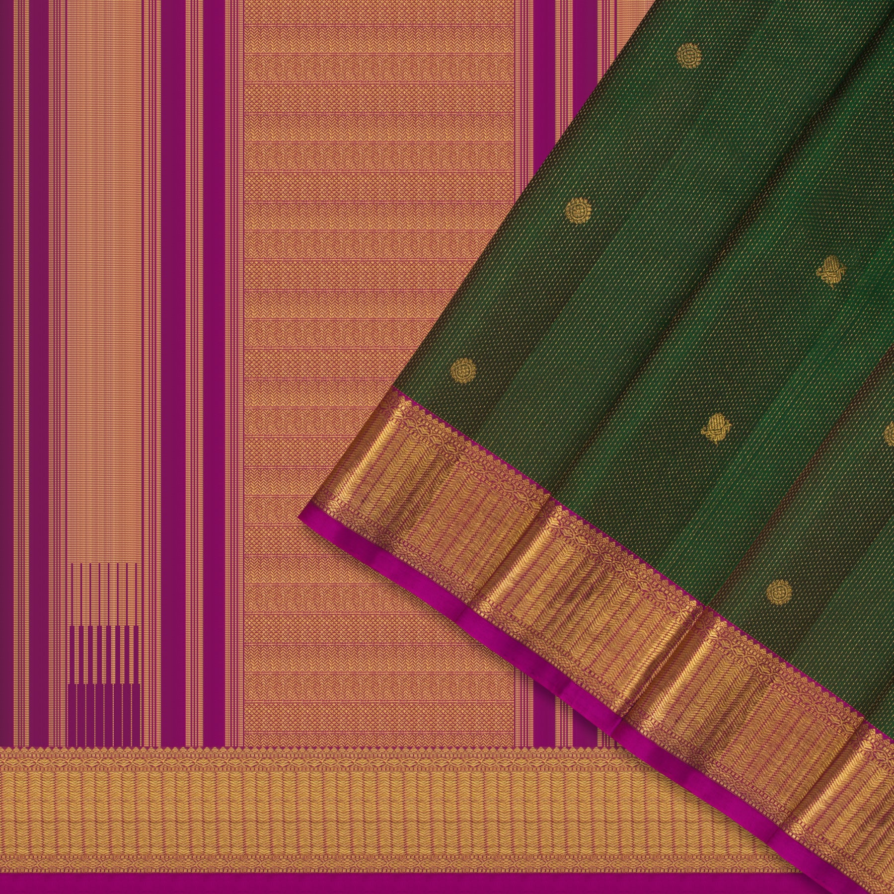 Kanakavalli Kanjivaram Silk Sari 25-599-HS001-04996 - Cover View