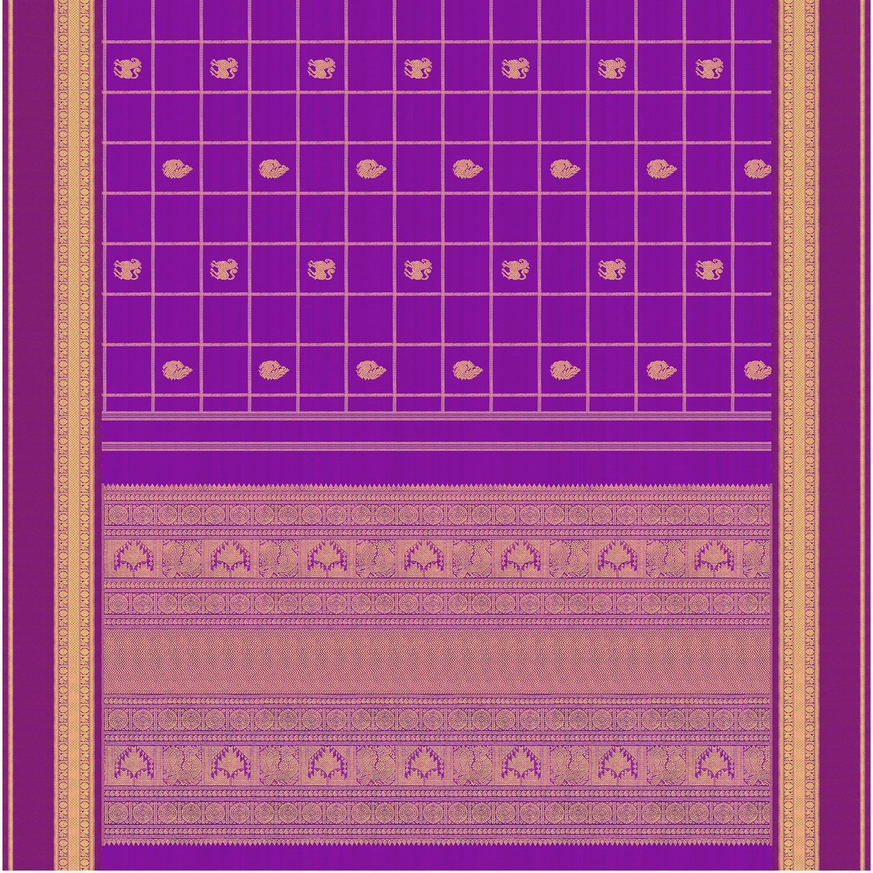 Kanakavalli Kanjivaram Silk Sari 25-599-HS001-07602 - Full View