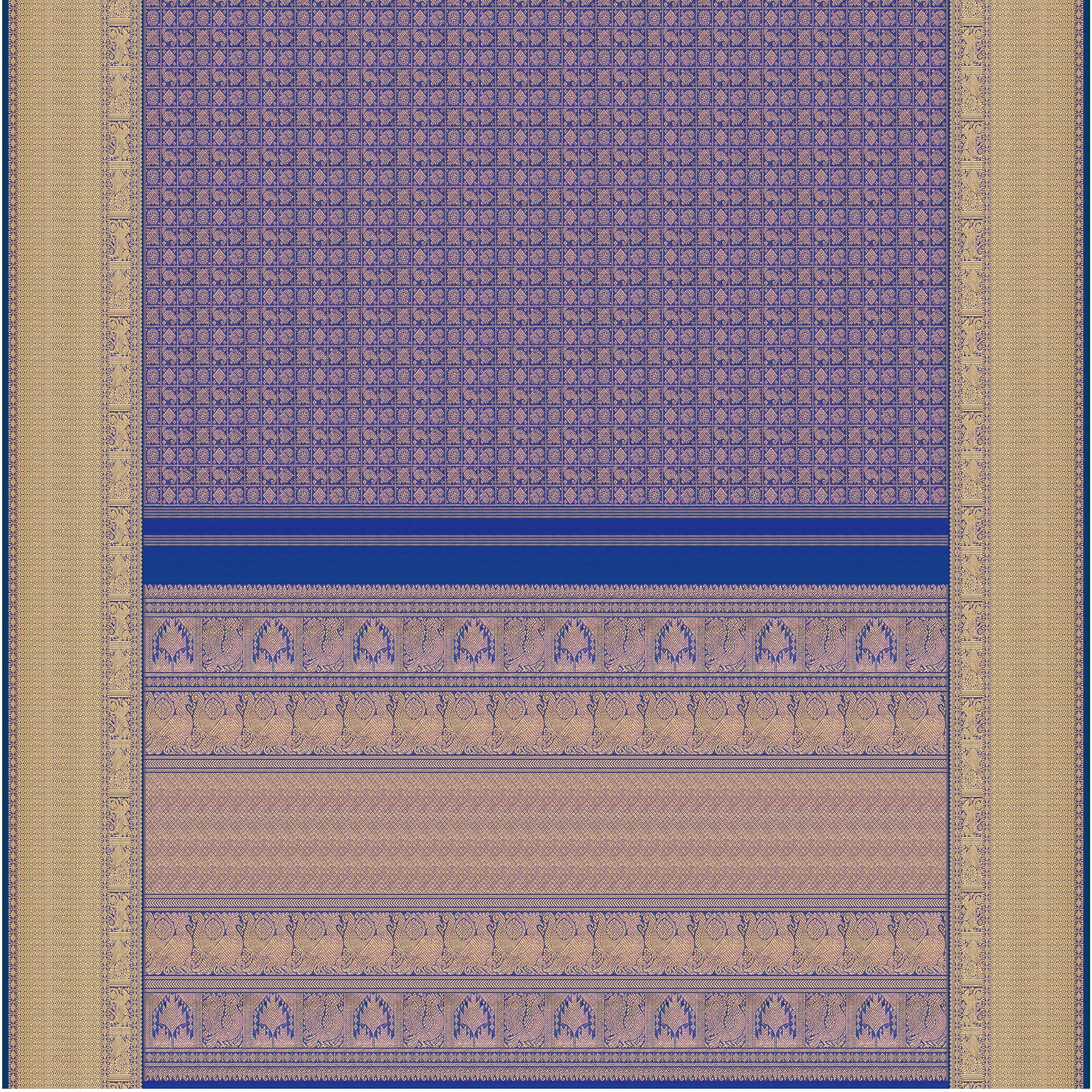 Kanakavalli Kanjivaram Silk Sari 25-599-HS001-07653 - Full View