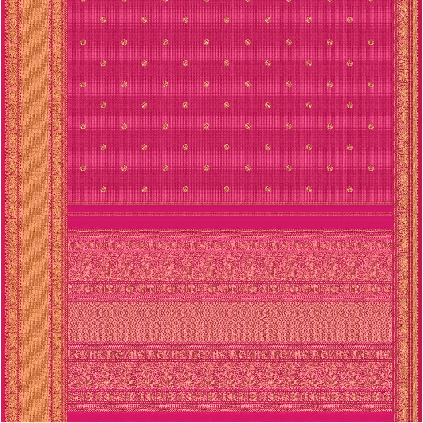 Kanakavalli Kanjivaram Silk Sari 25-599-HS001-07663 - Full View
