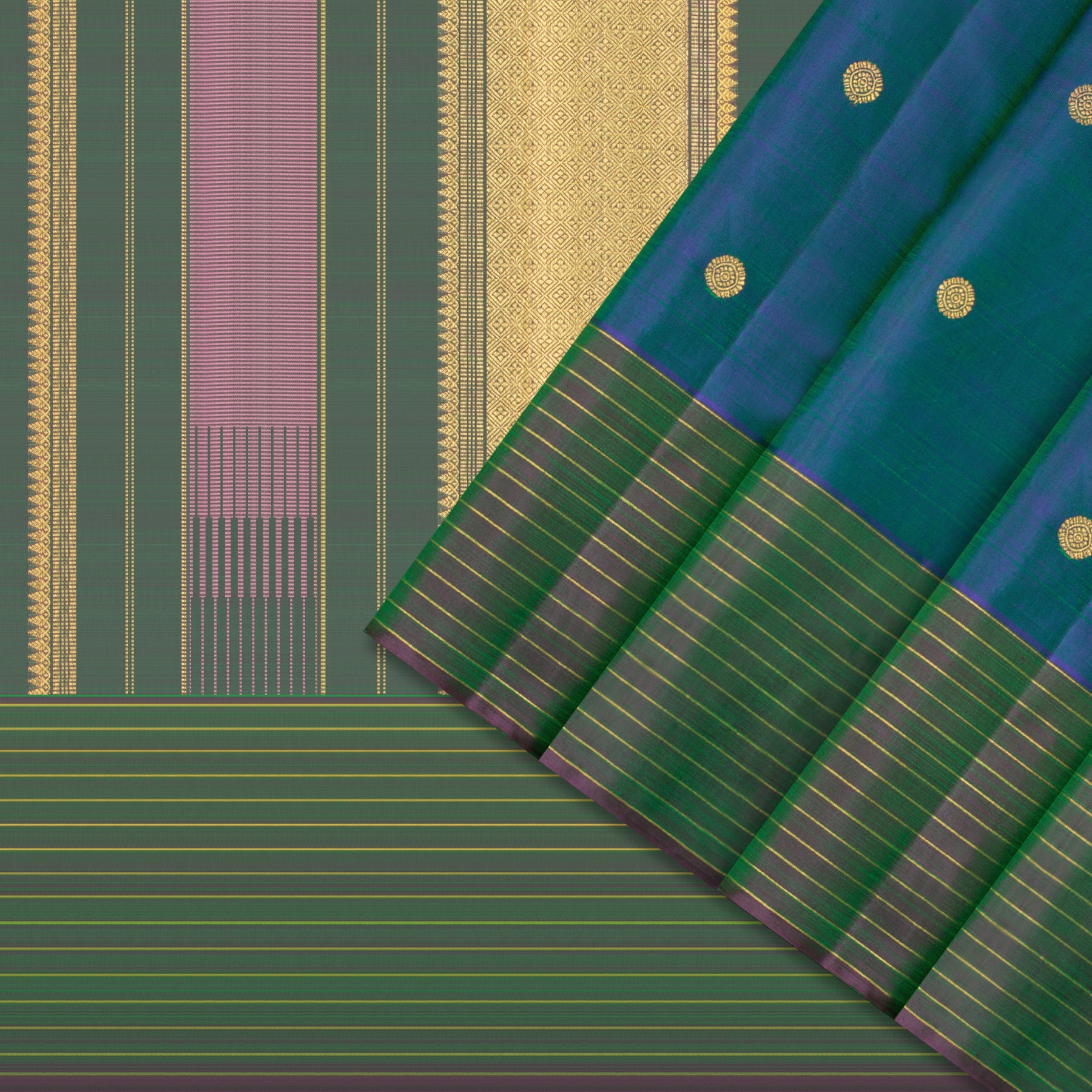 Kanakavalli Kanjivaram Silk Sari 25-599-HS001-08399 - Cover View