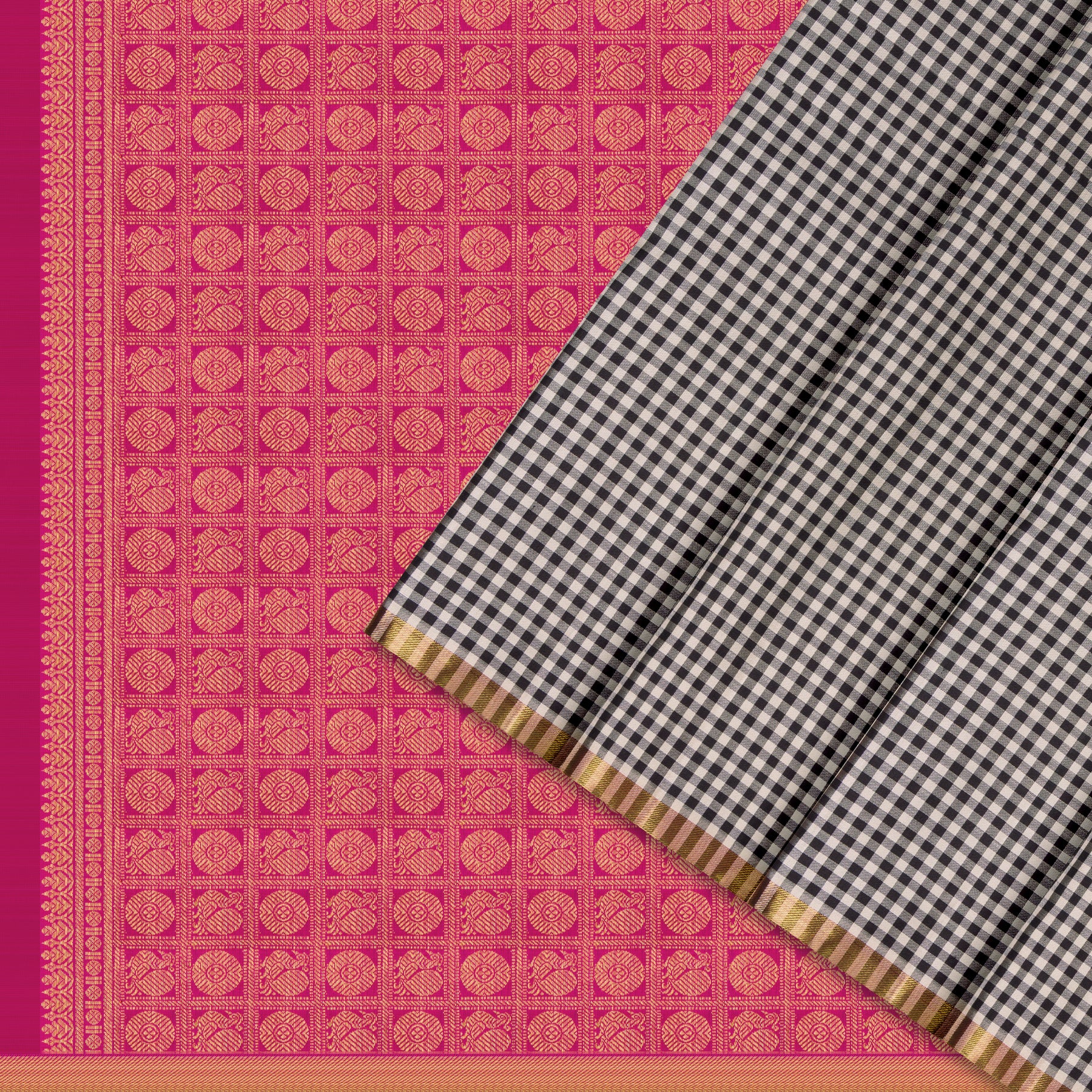 Kanakavalli Kanjivaram Silk Sari 25-599-HS001-08456 - Cover View