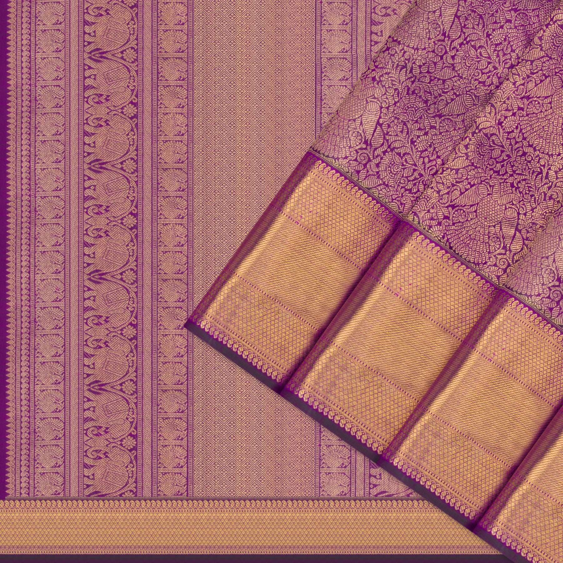 Kanakavalli Kanjivaram Silk Sari 25-599-HS001-09356 - Cover View