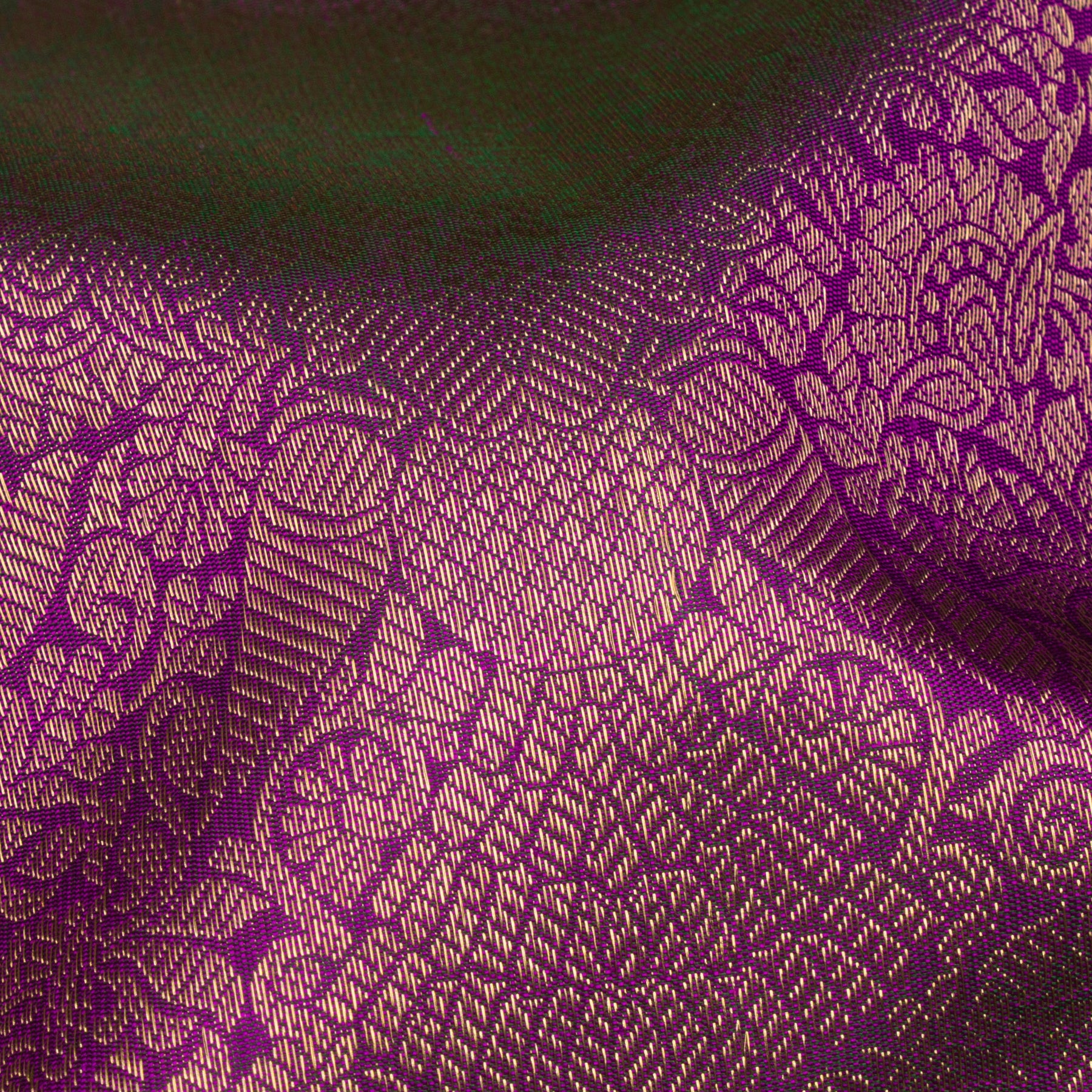 Kanakavalli Kanjivaram Silk Sari 25-599-HS001-09356 - Fabric View