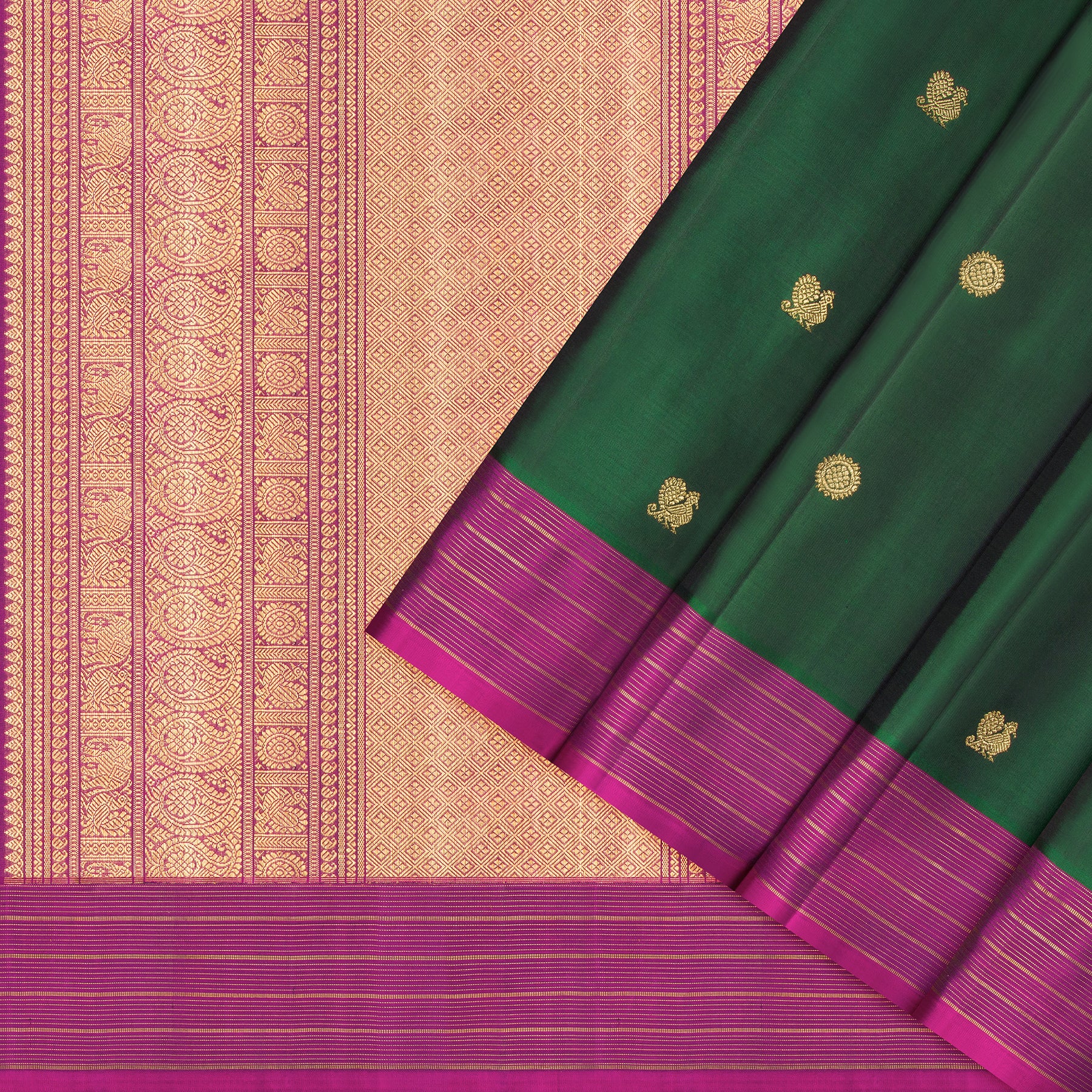 Kanakavalli Kanjivaram Silk Sari 25-599-HS001-09391 - Cover View