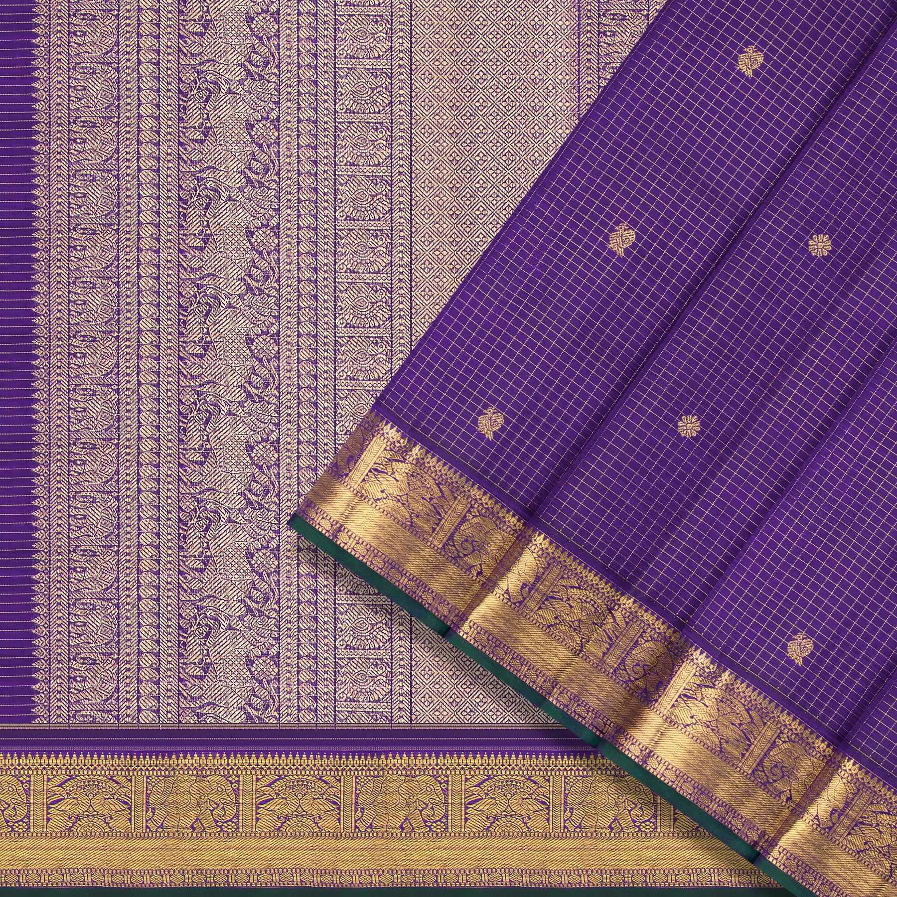 Kanakavalli Kanjivaram Silk Sari 25-599-HS001-09420 - Cover View