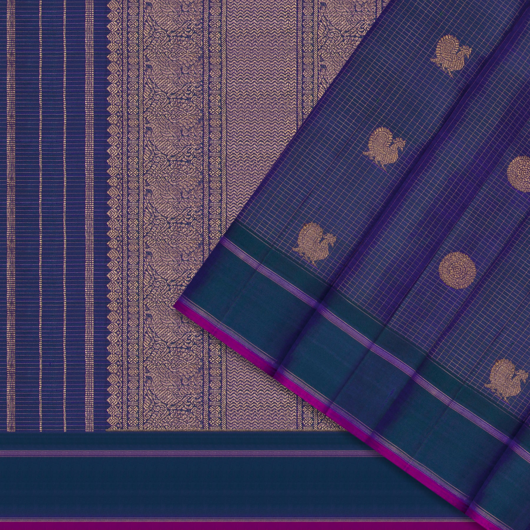 Kanakavalli Kanjivaram Silk Sari 25-599-HS001-09940 - Cover View