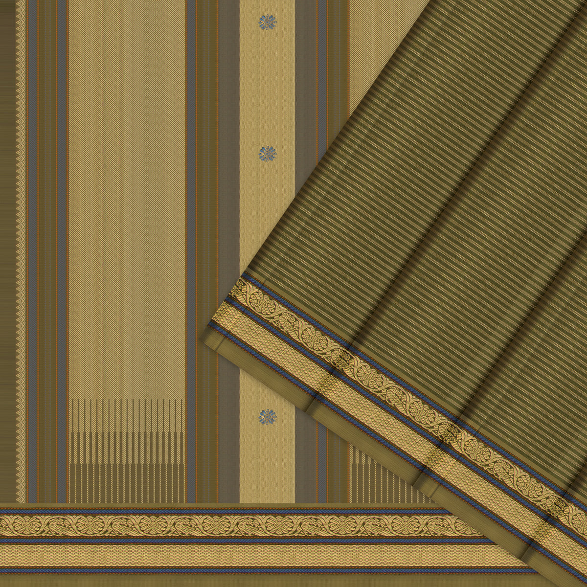 Kanakavalli Kanjivaram Silk Sari 25-599-HS001-09966 - Cover View