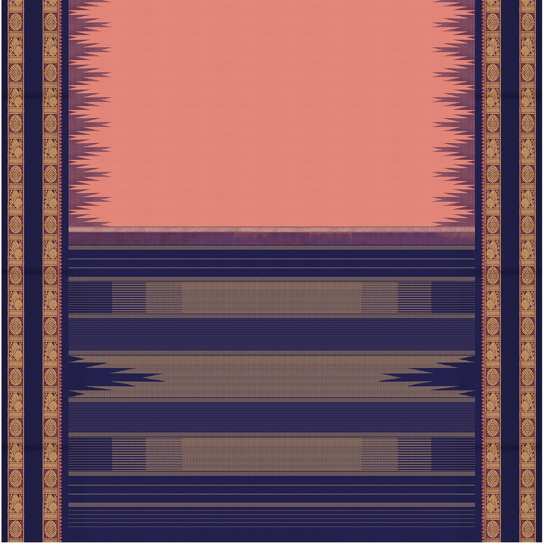 Kanakavalli Kanjivaram Silk Sari 25-599-HS001-10075 - Full View