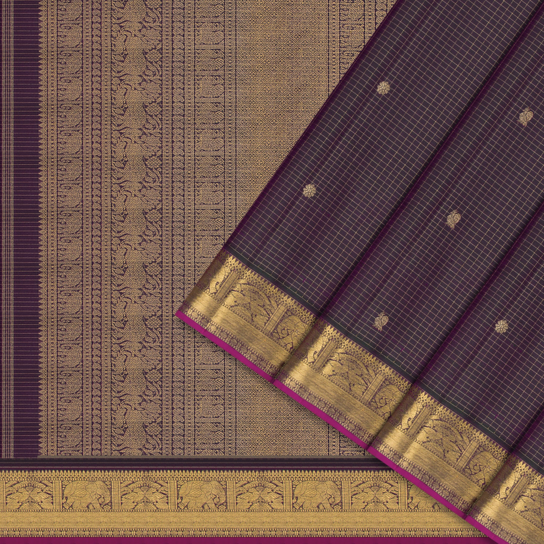 Kanakavalli Kanjivaram Silk Sari 25-599-HS001-10619 - Cover View