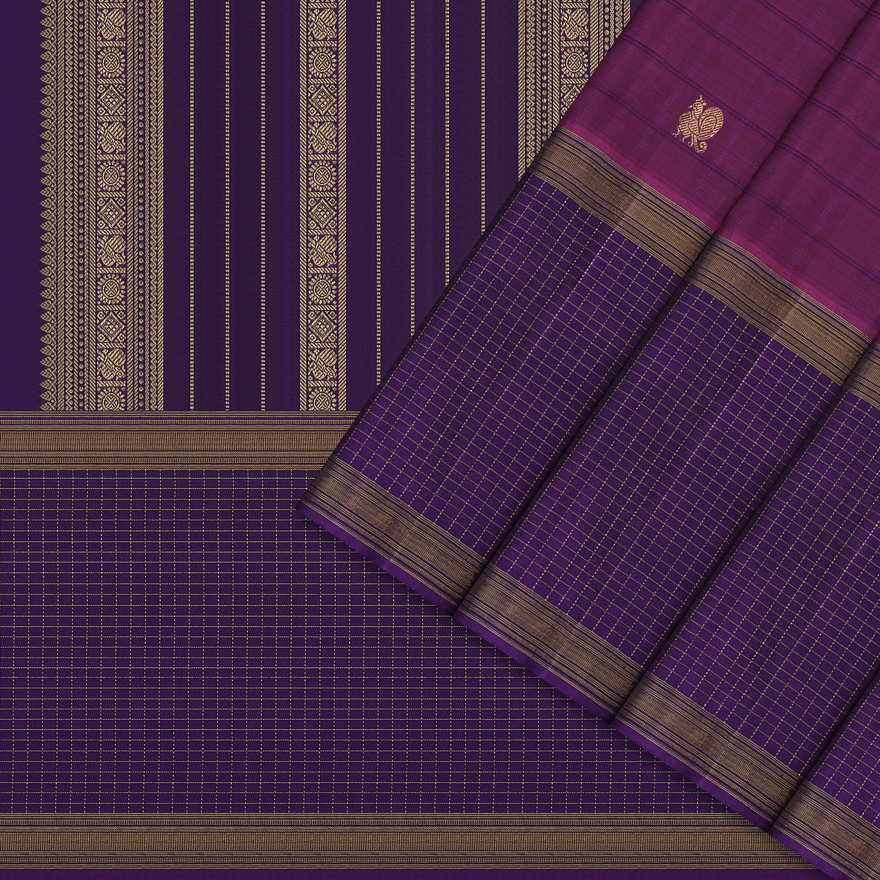 Kanakavalli Kanjivaram Silk Sari 25-599-HS001-10628 - Cover View