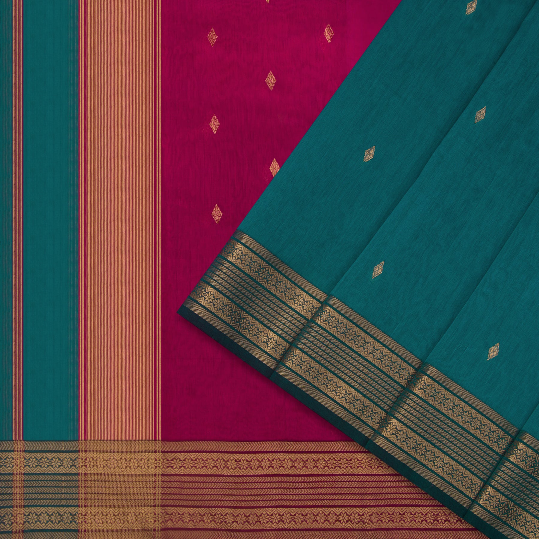 Kanakavalli Silk/Cotton Sari 25-610-HS005-04663 - Cover View