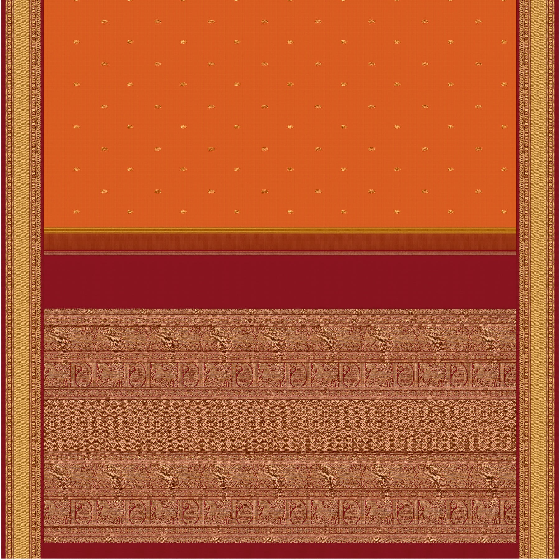 Kanakavalli Kanjivaram Silk Sari 25-611-HS001-01206 - Full View