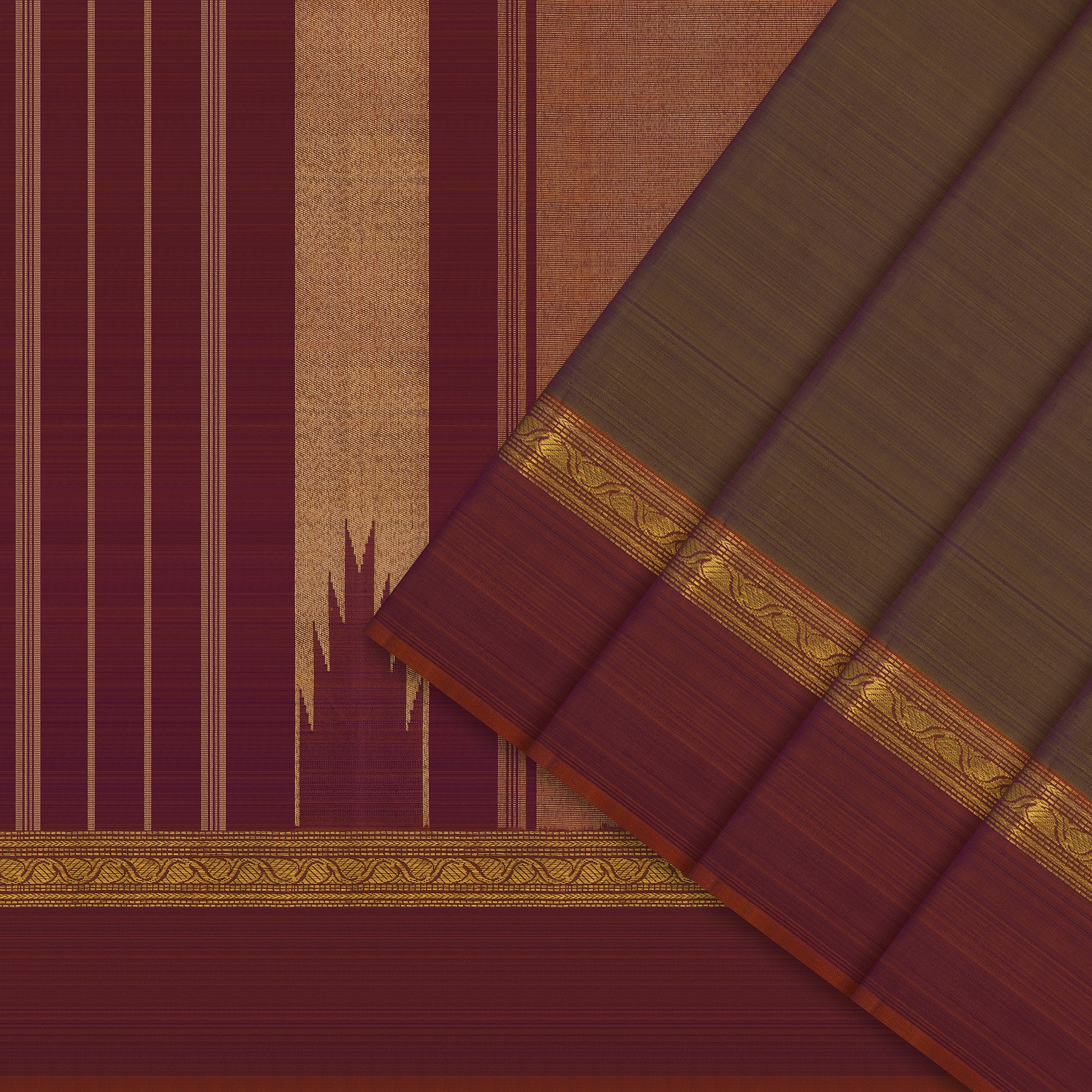 Kanakavalli Kanjivaram Silk Sari 25-611-HS001-03550 - Cover View