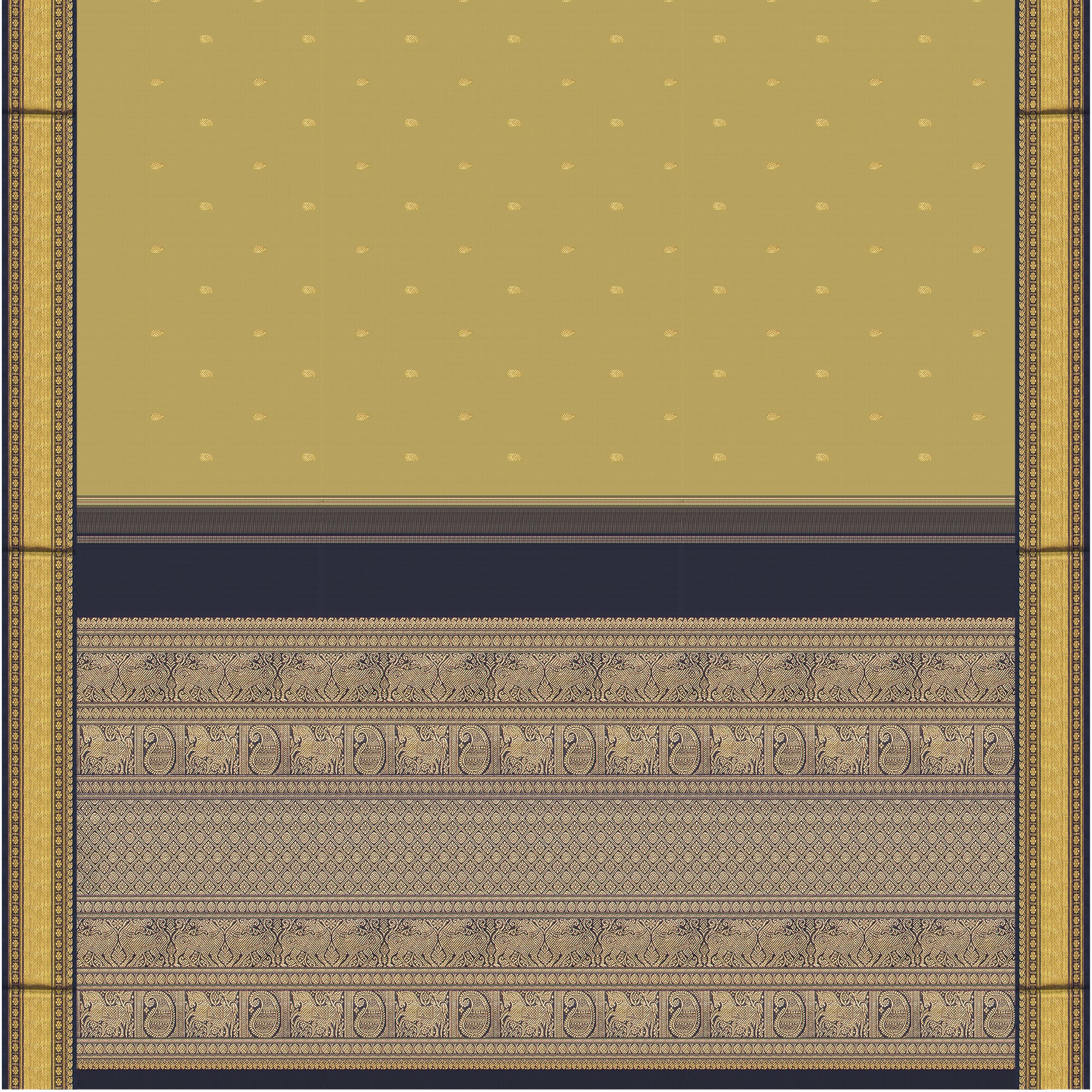 Kanakavalli Kanjivaram Silk Sari 25-611-HS001-08768 - Full View
